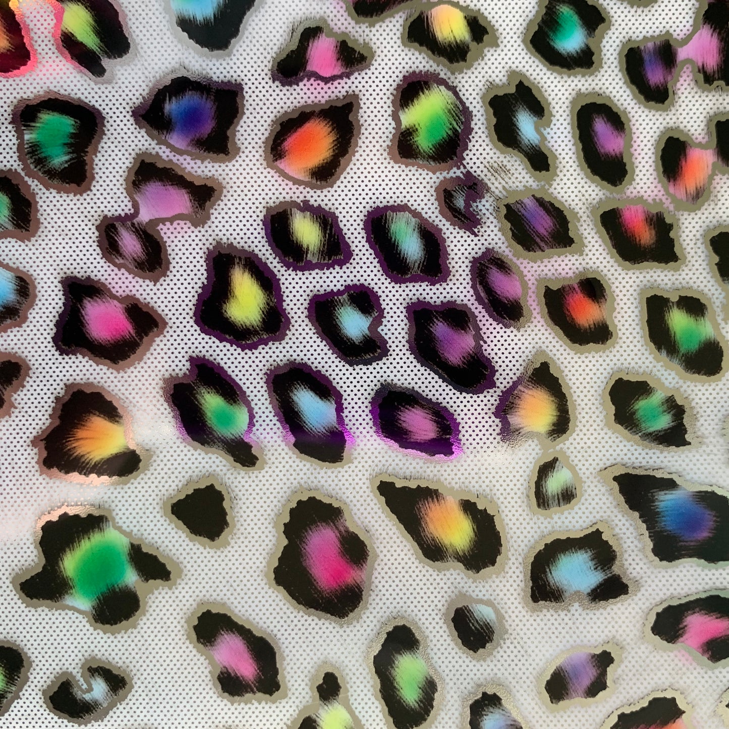 UltraFlex Heat Transfer Vinyl - Rainbow Leopard