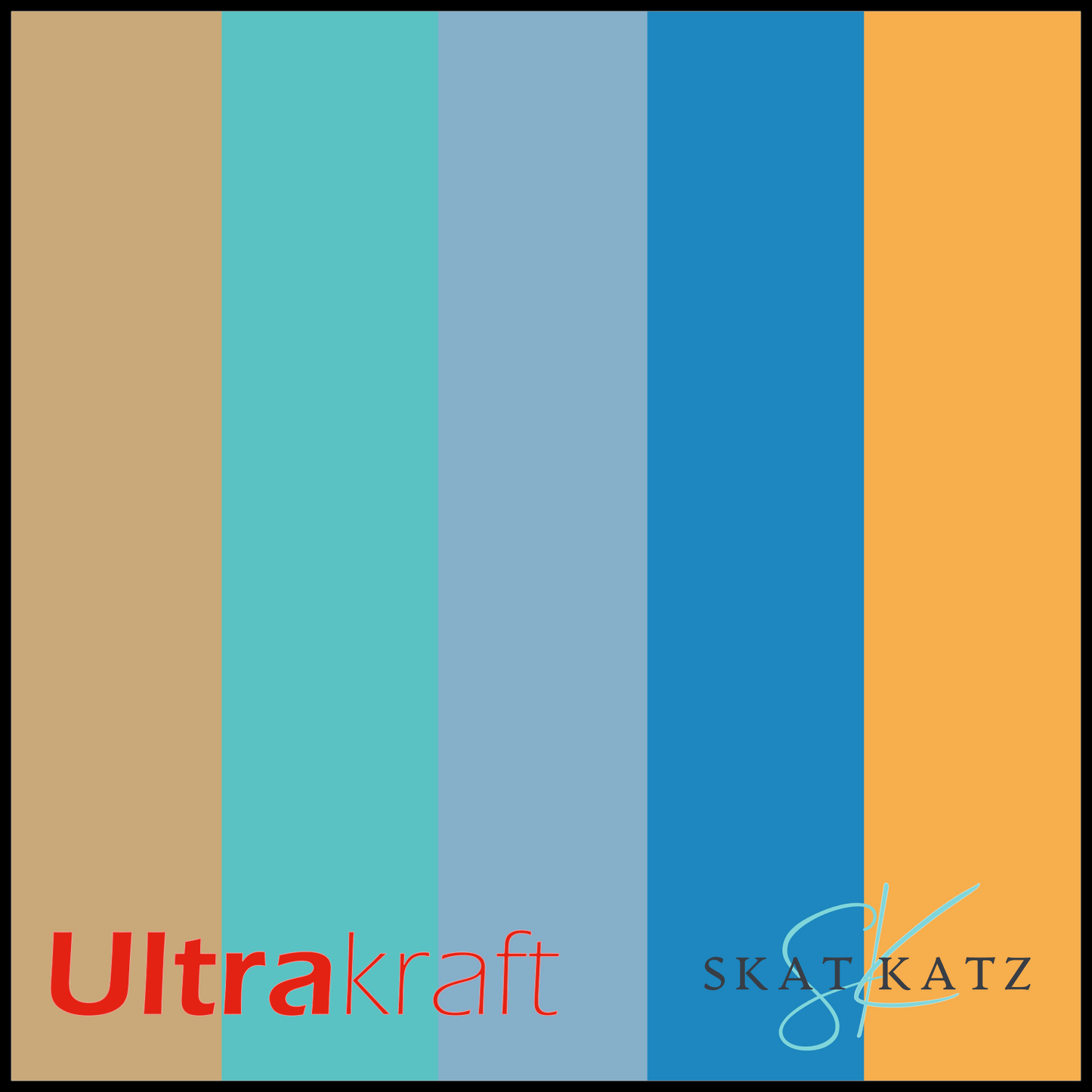 UltraKraft Premium Textured Card 10 Sheet Pack - Aussie Beaches