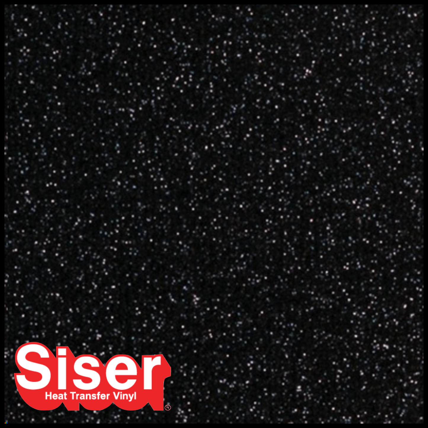 SISER® GLITTER Heat Transfer Vinyl - BLACK