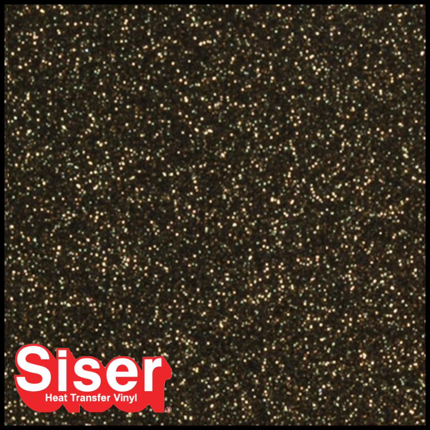 SISER® GLITTER Heat Transfer Vinyl - BLACK GOLD
