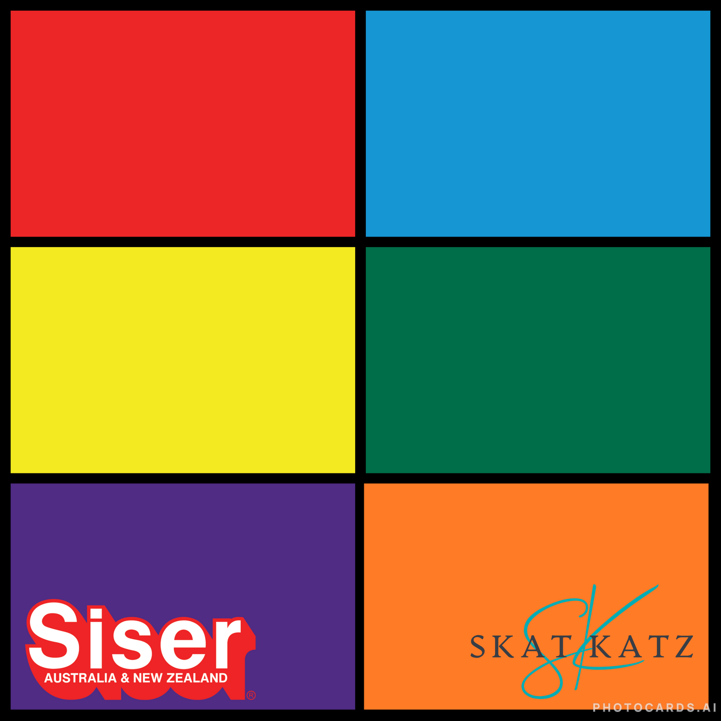 Siser Curated Colour Palette - Bright Tones