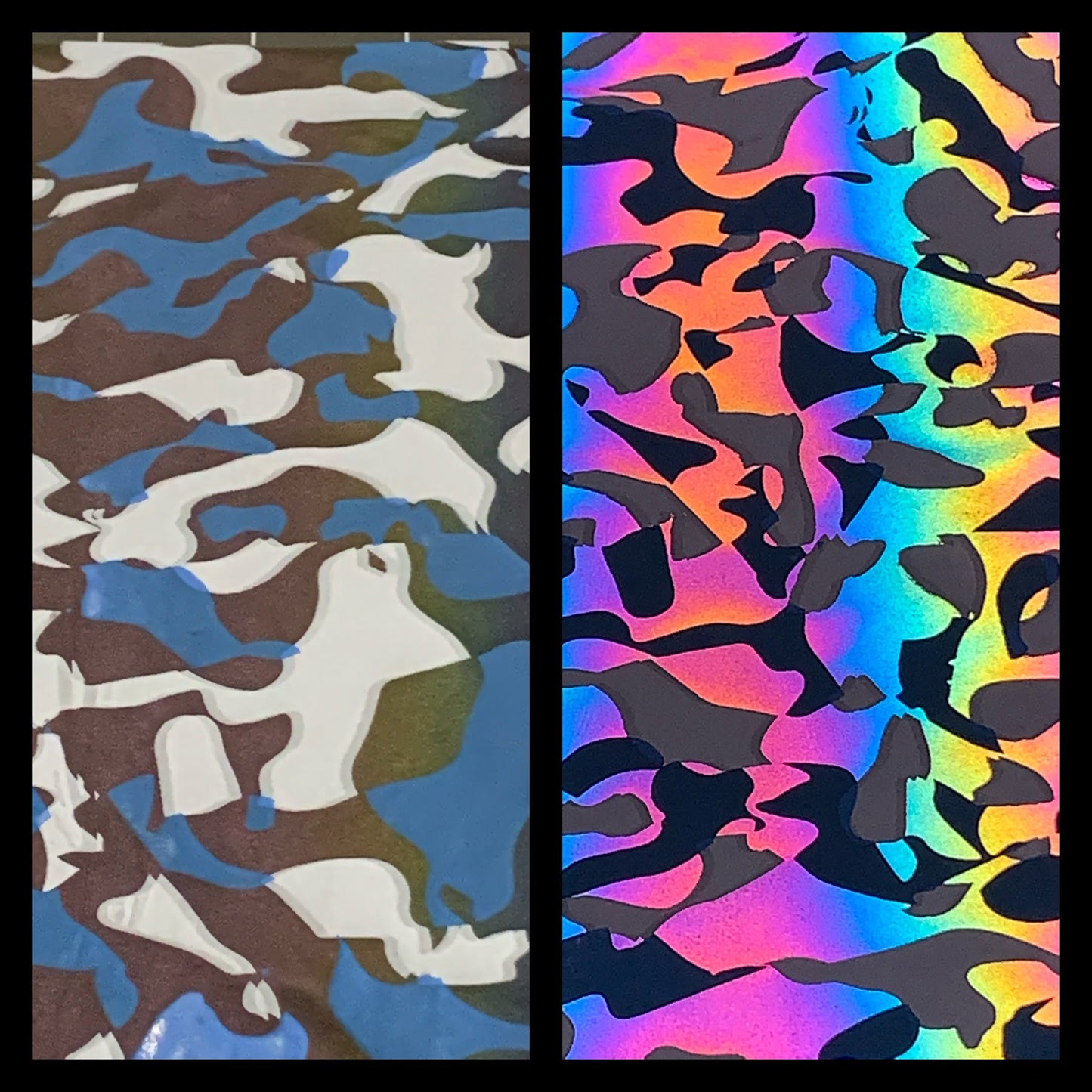 UltraFlex Heat Transfer Vinyl - Holo Reflective - Marine Camo