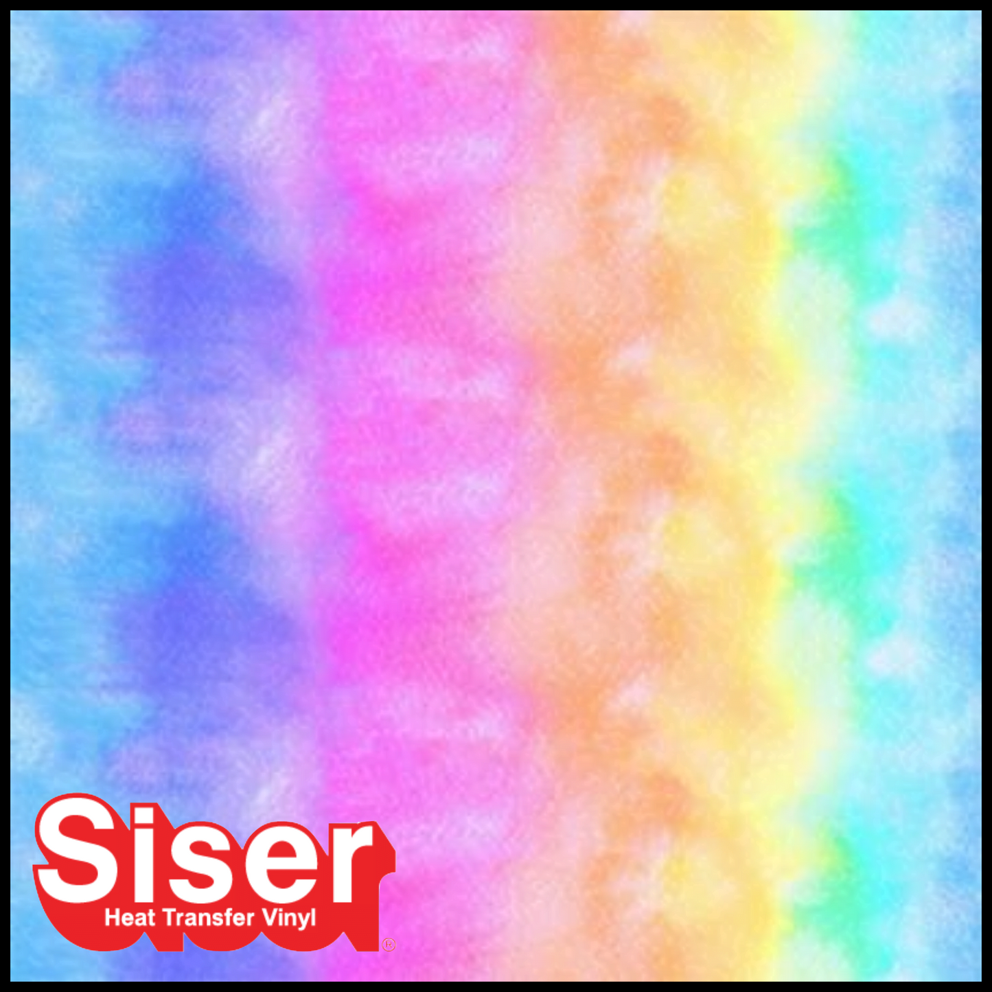 Siser® Heat Transfer Vinyl - EasyPatterns® PLUS - Water Colour Rainbow
