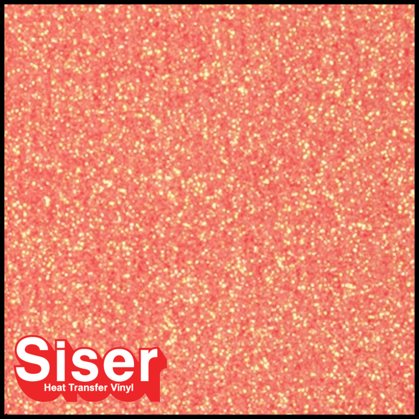 SISER® GLITTER Heat Transfer Vinyl - TRANSLUCENT ORANGE