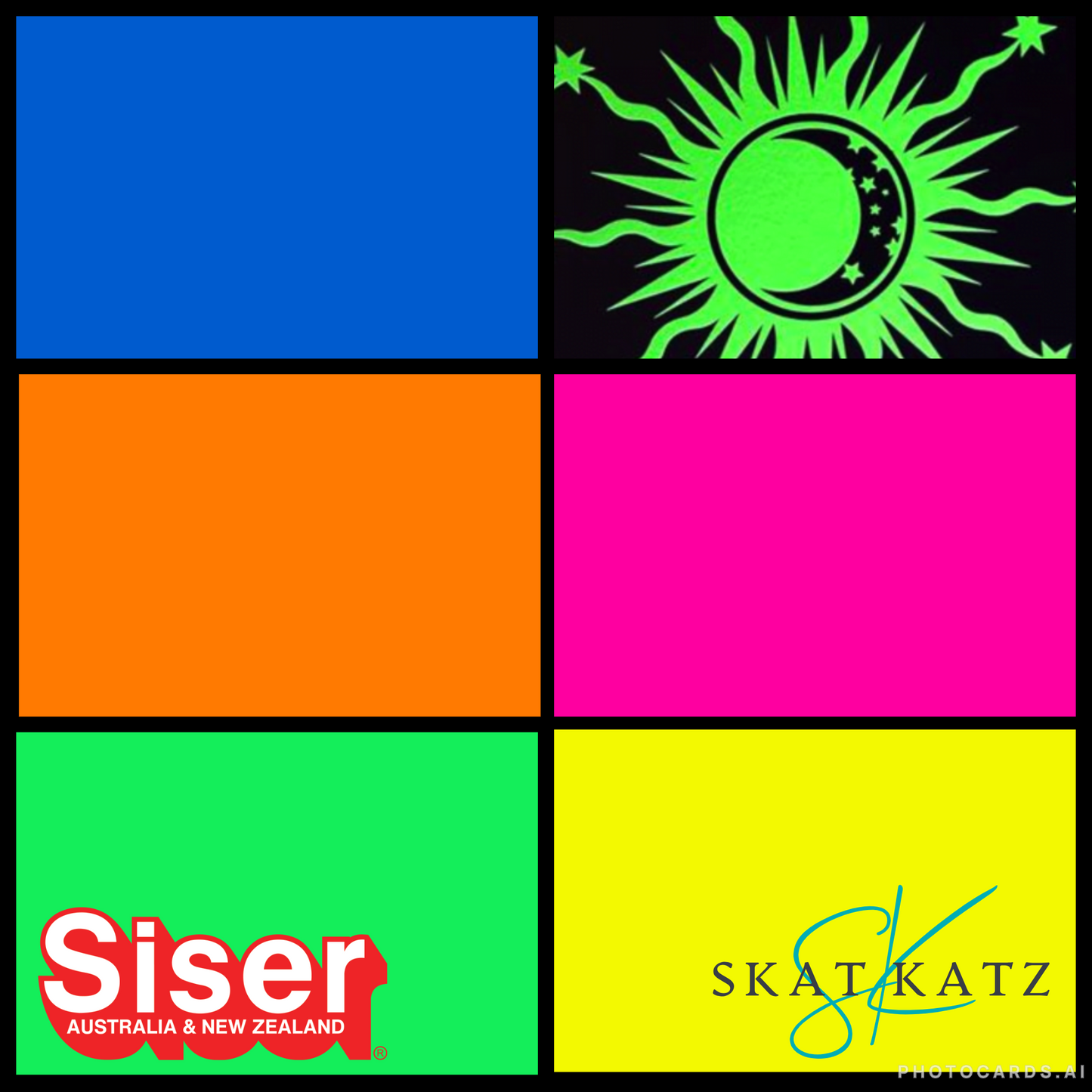 Siser Curated Colour Palette - Easy Glow