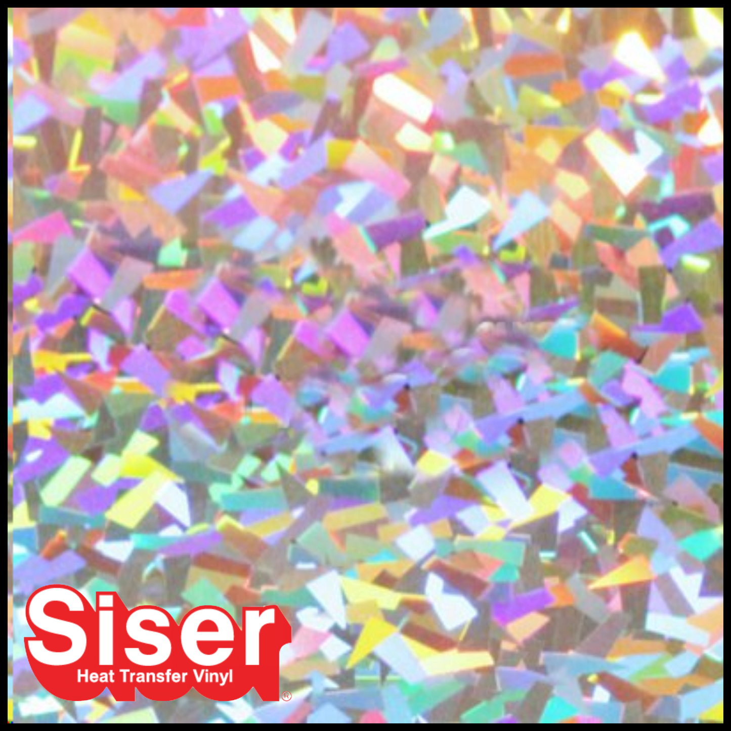 SISER® Heat Transfer Vinyl - Holographic Crystal Silver