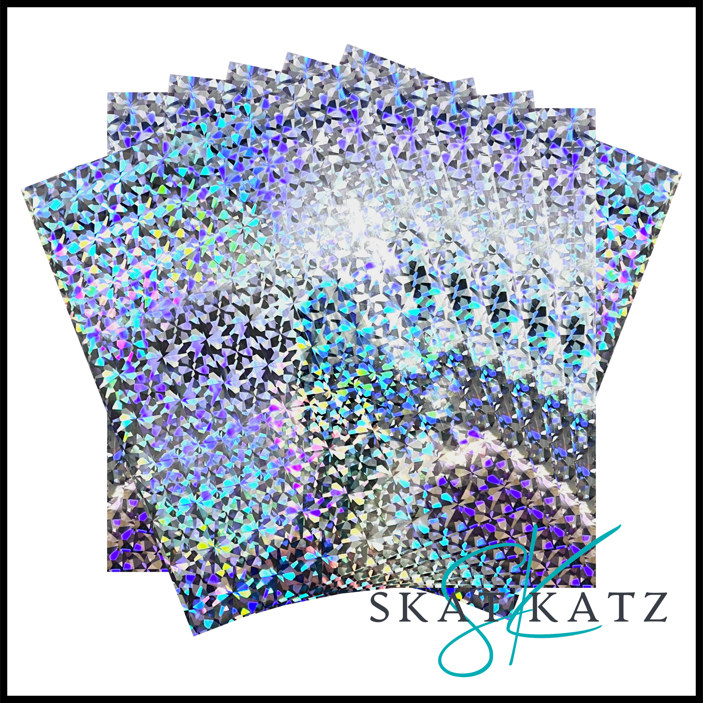 Heat Reactive Foil - A4 10pk - Holo Silver Confetti