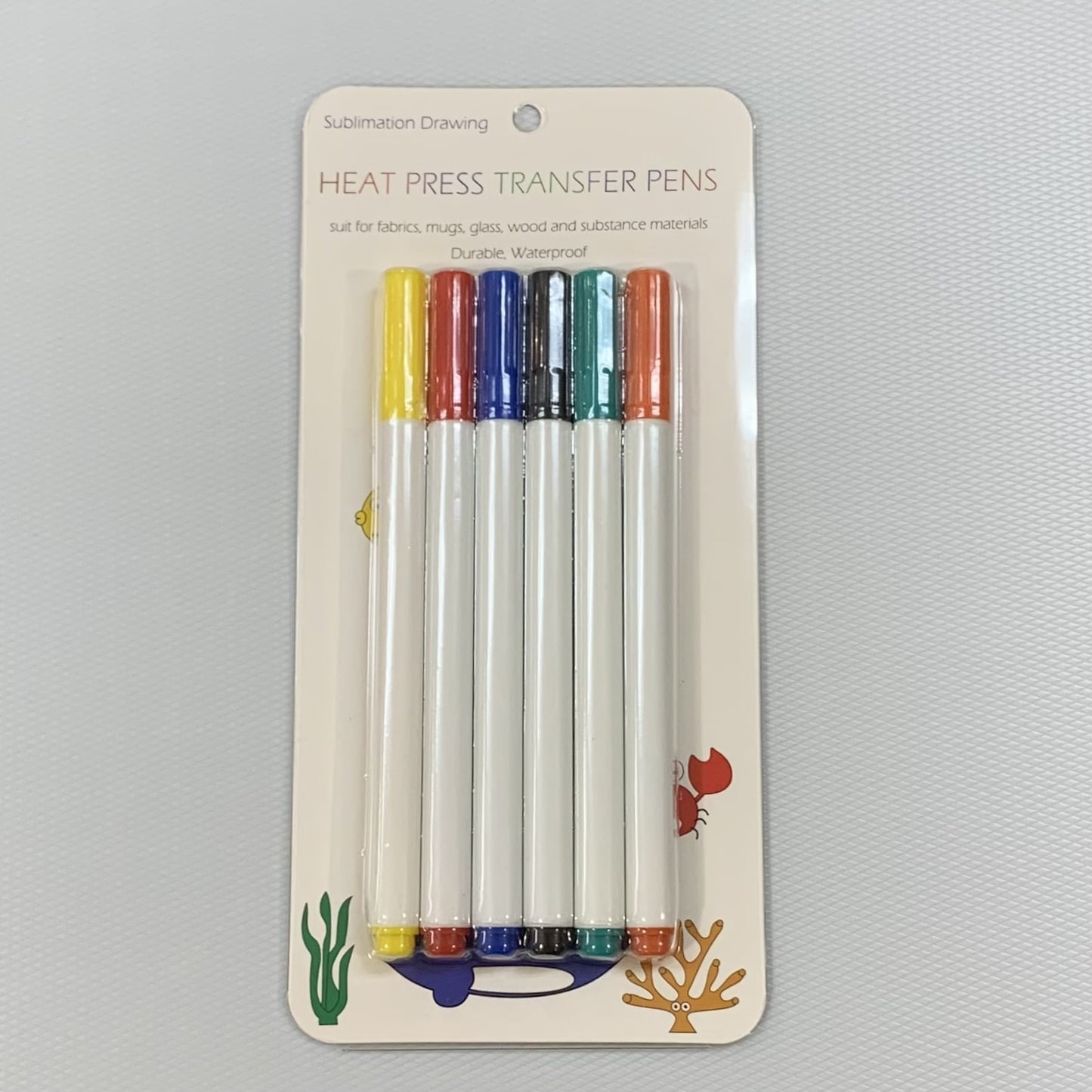 UltraKraft Sublimation Markers - Primary Colours - 6 pack