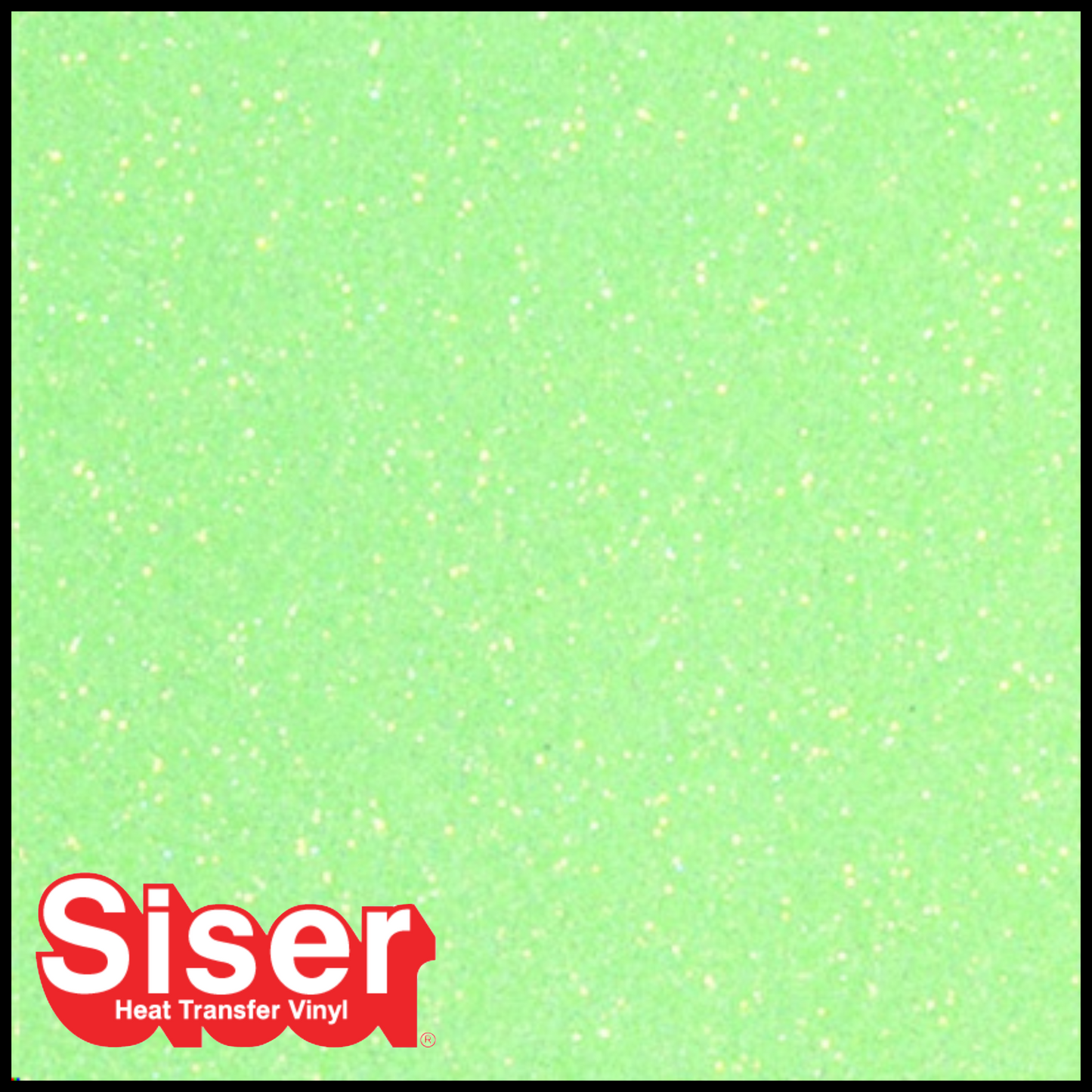 SISER® GLITTER Heat Transfer Vinyl - NEON GREEN