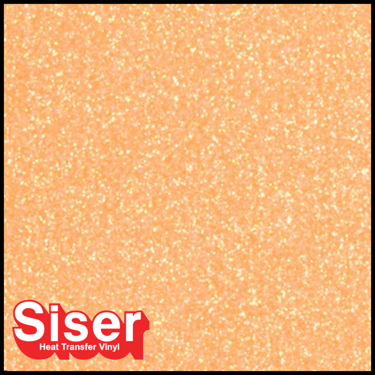 SISER® GLITTER Heat Transfer Vinyl - NEON ORANGE