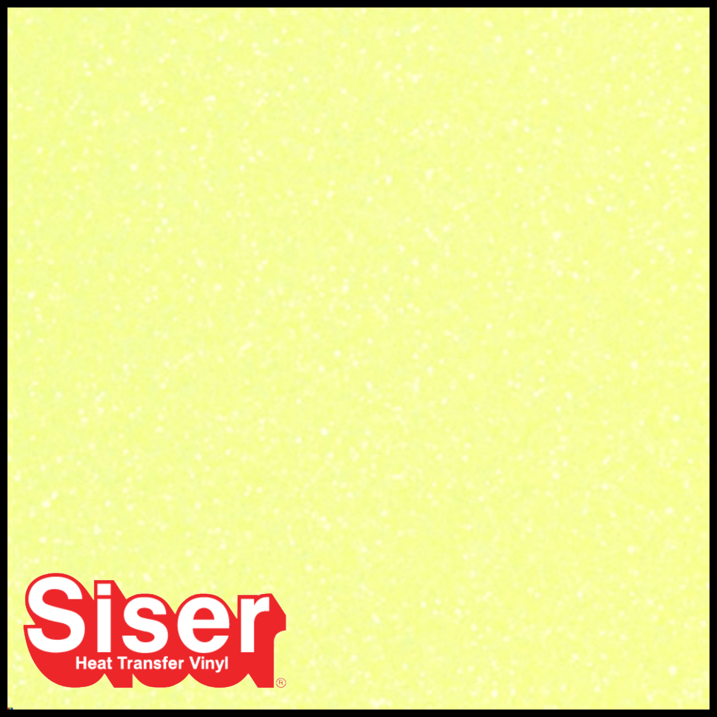 SISER® GLITTER Heat Transfer Vinyl - NEON YELLOW