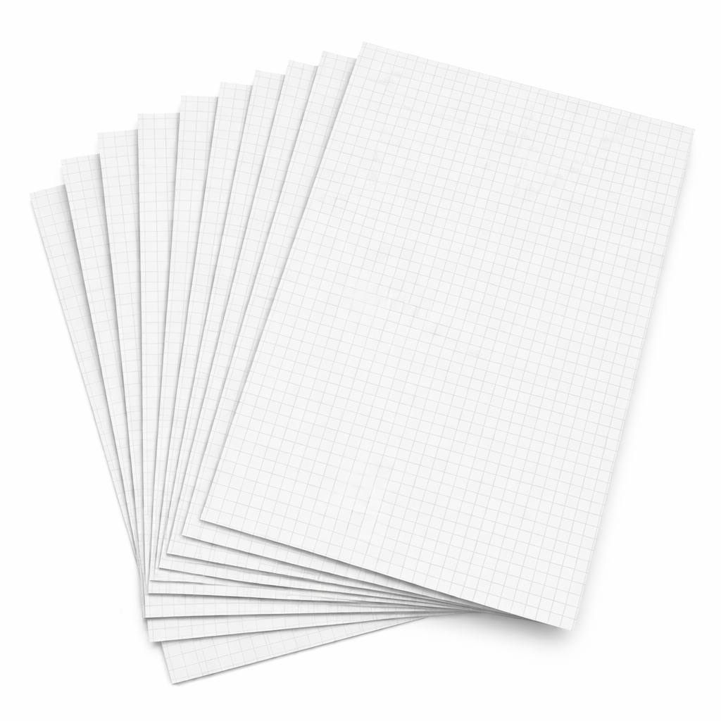 UltraKraft Transfer Tape - Standard Tack Grided Clear with Paper Backing - A4-10 pack