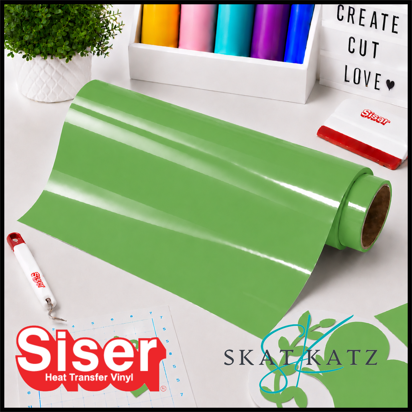 SISER EasyWeed® Heat Transfer Vinyl - APPLE GREEN