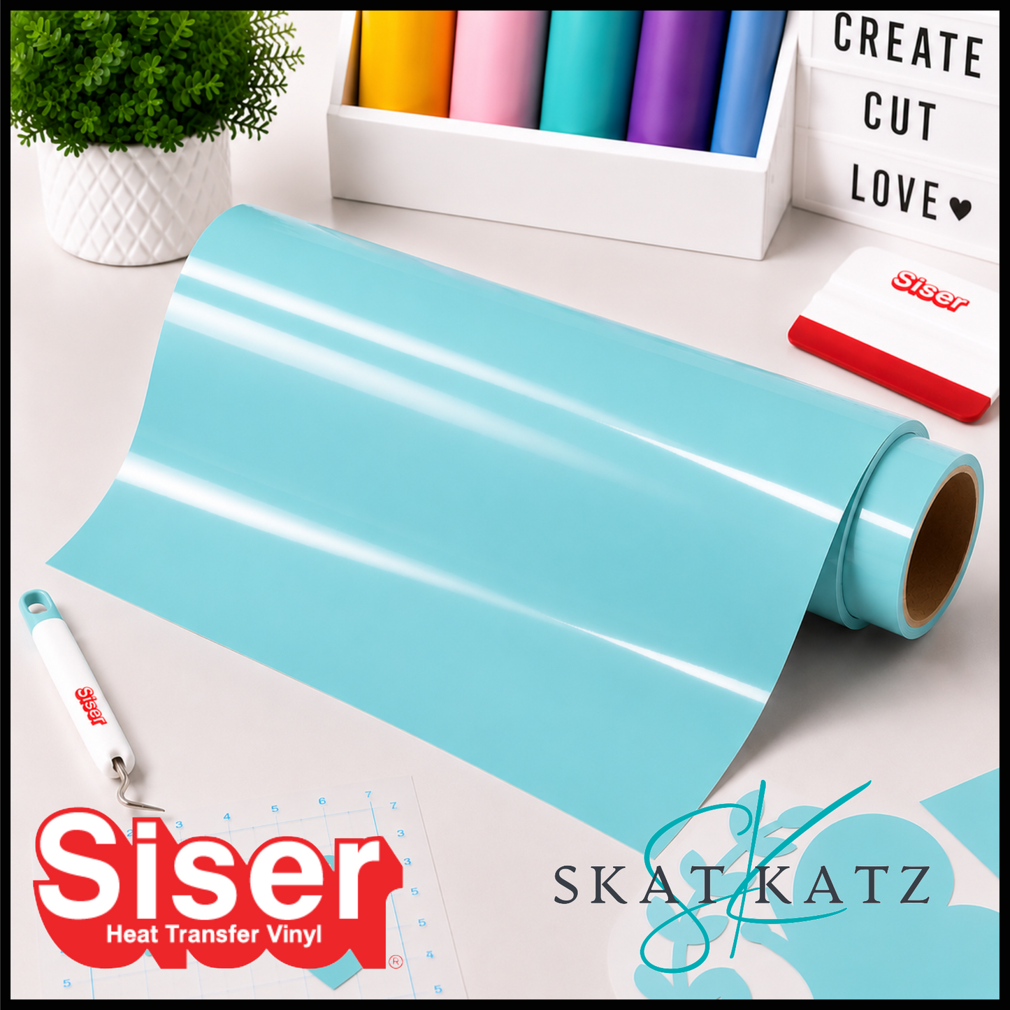 SISER EasyWeed® Heat Transfer Vinyl - AQUA GREEN