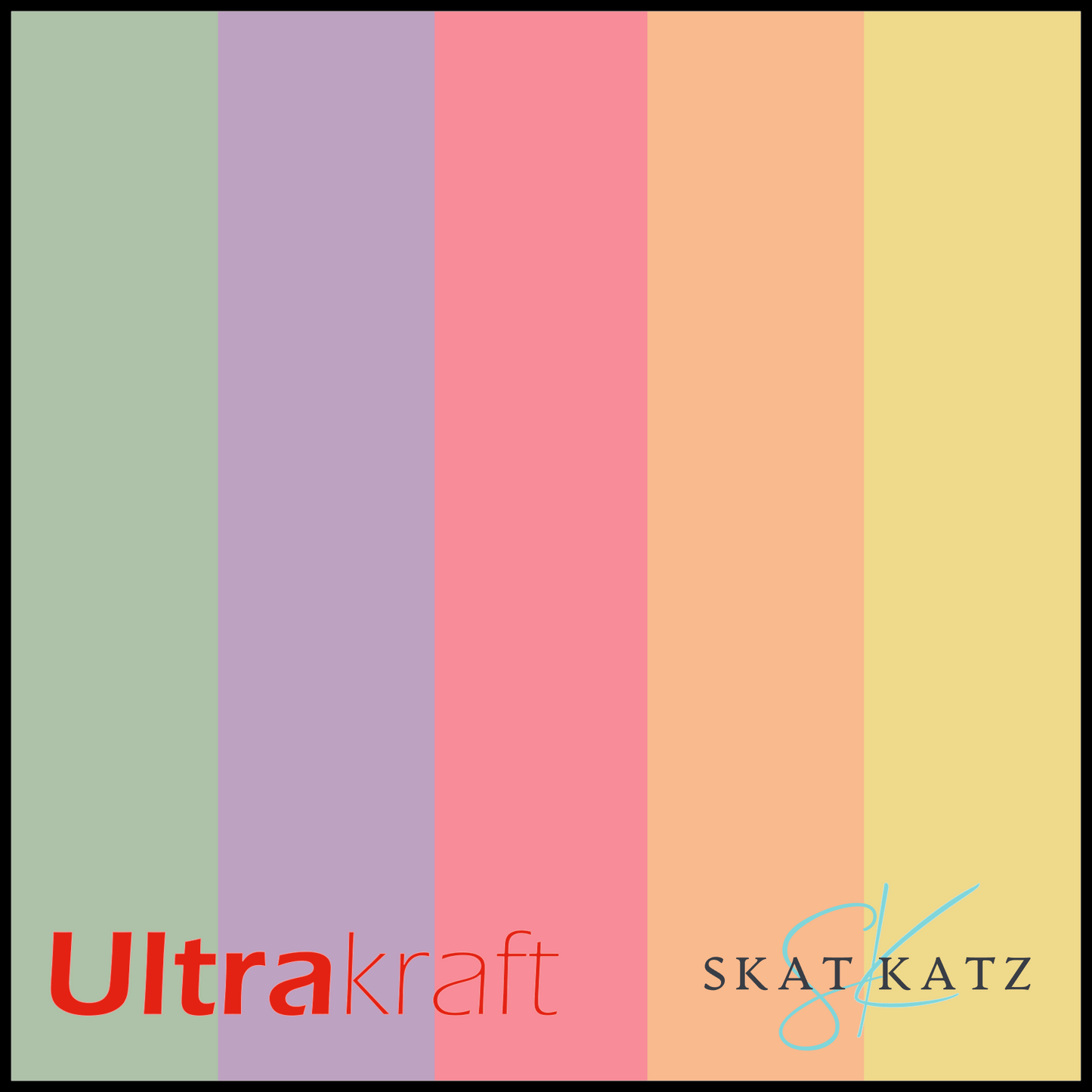 UltraKraft Premium Textured Card 10 Sheet Pack - Baby Girl