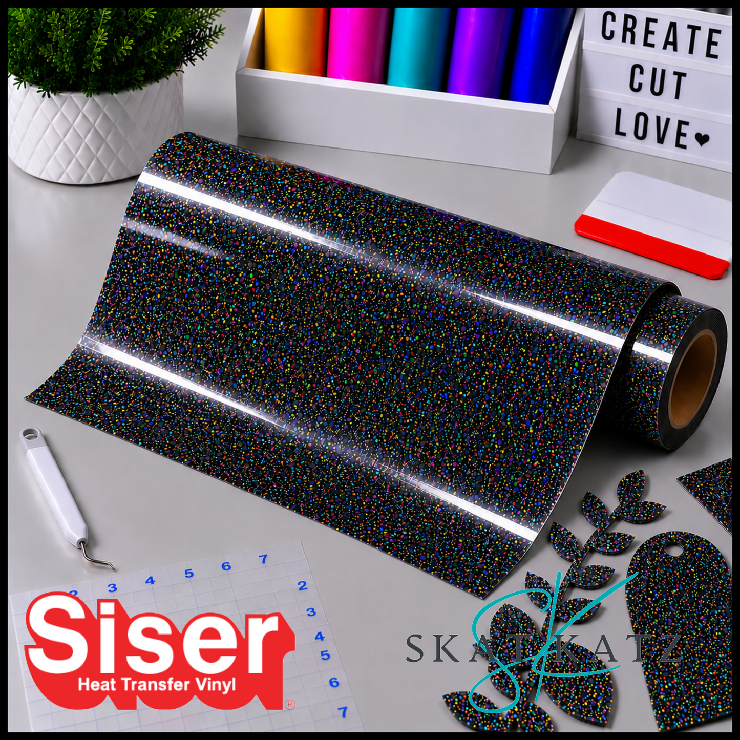 SISER® Heat Transfer Vinyl - Holographic Black