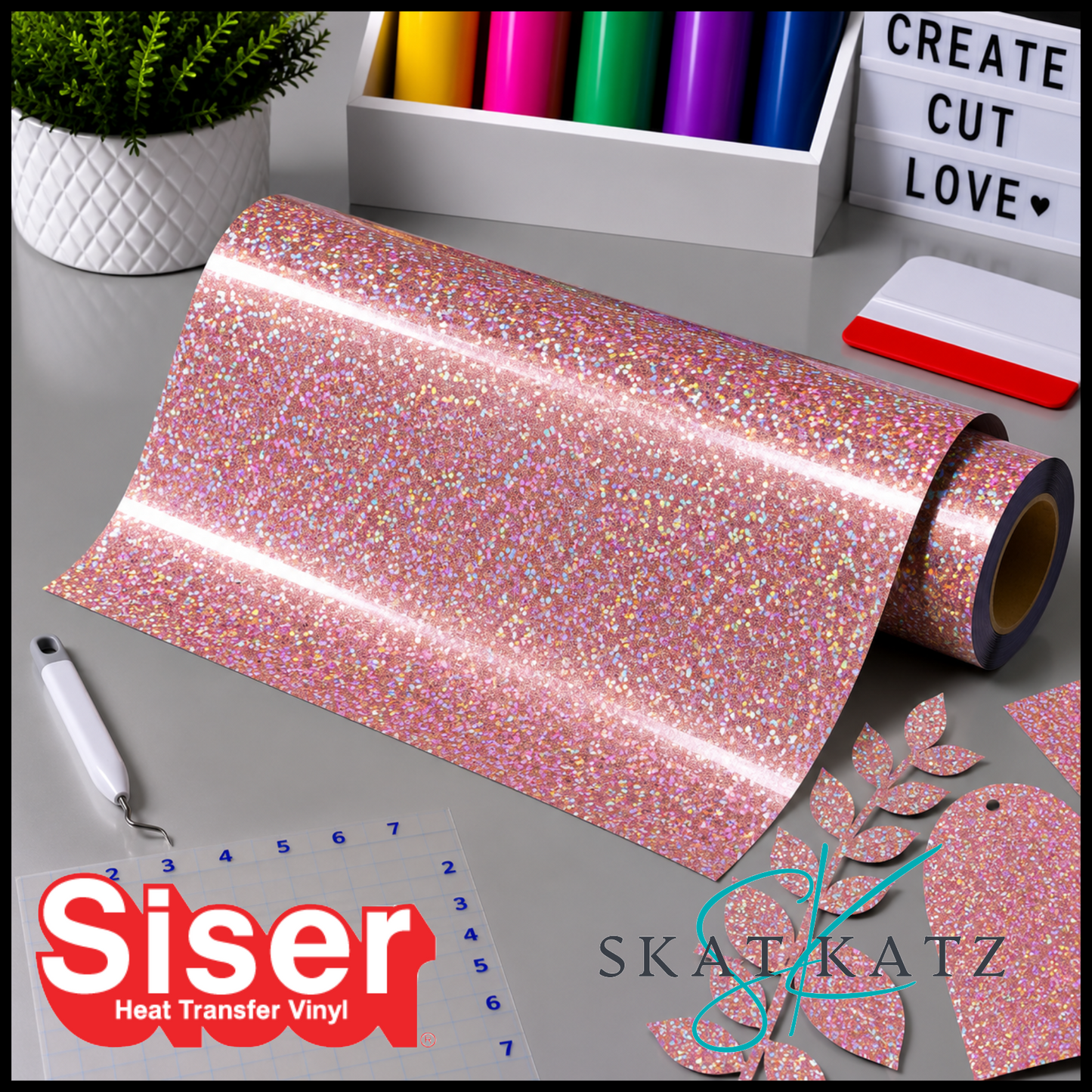 SISER® Heat Transfer Vinyl - Holographic Blush