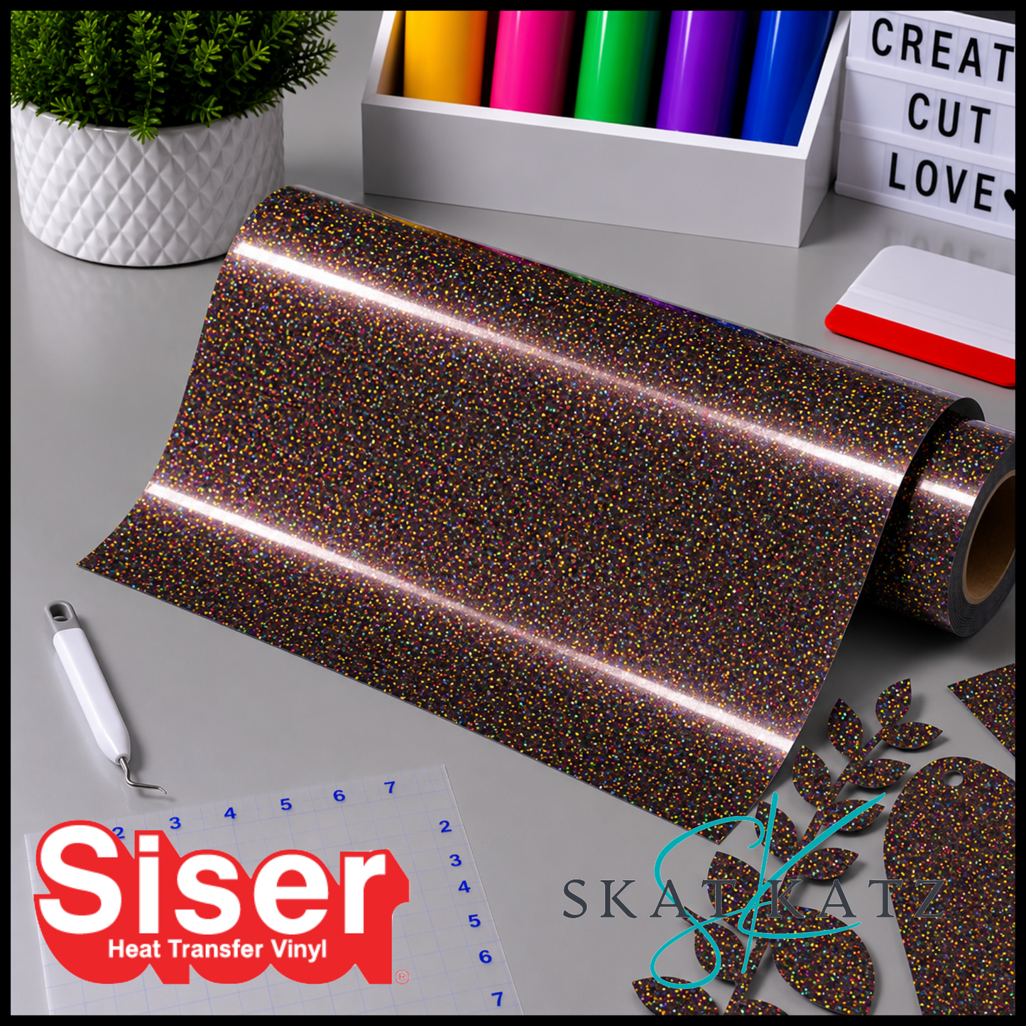 SISER® Heat Transfer Vinyl - Holographic Brown