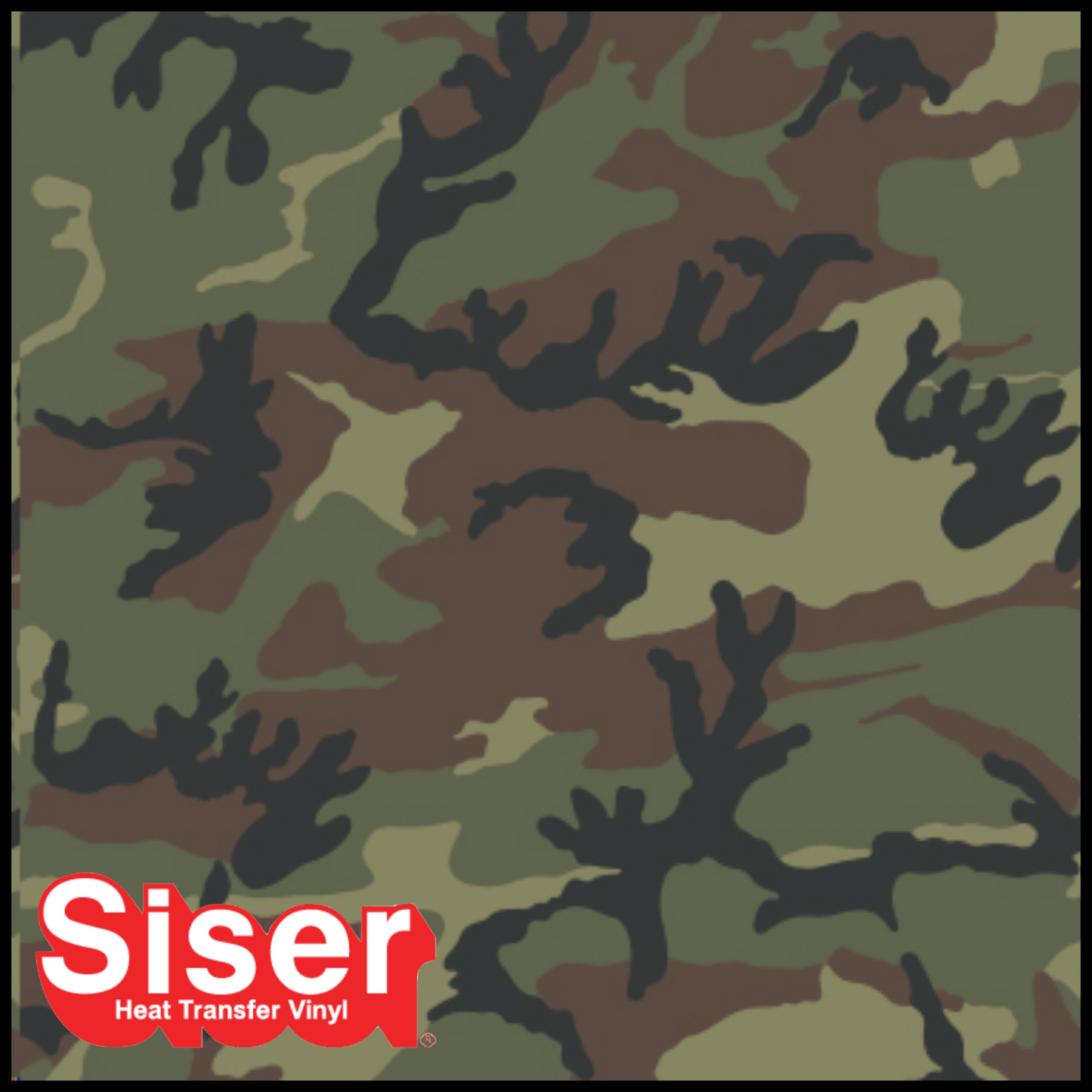 Siser® Heat Transfer Vinyl - EasyPatterns® Camo Green