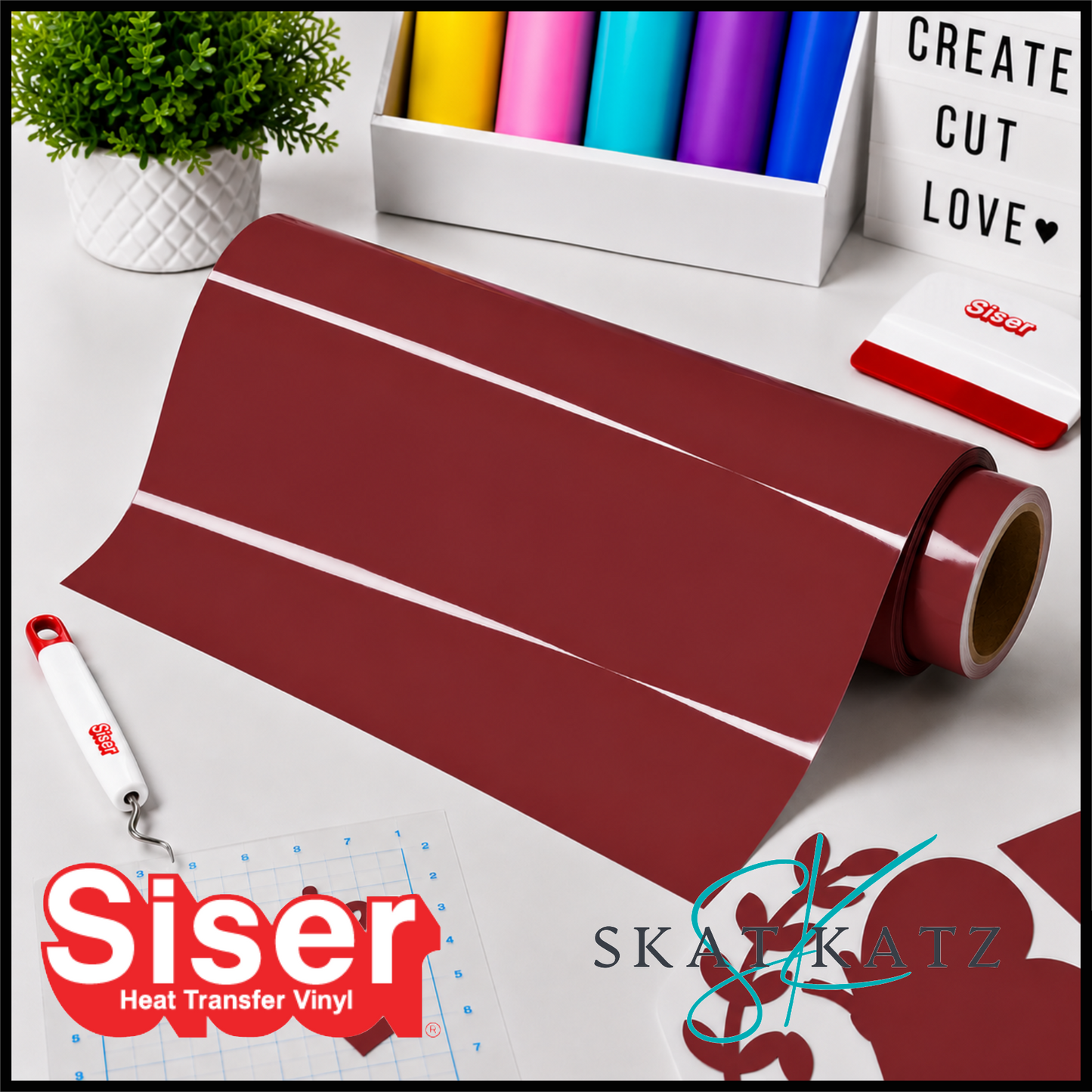 SISER EasyWeed® Heat Transfer Vinyl - CARDINAL
