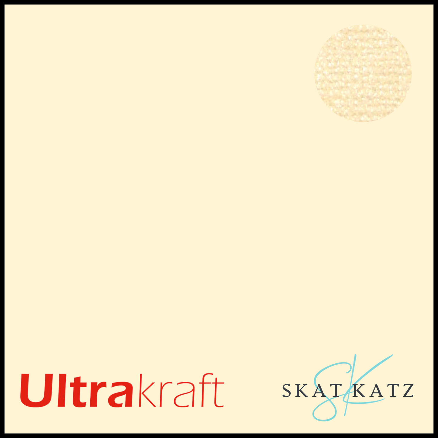 UltraKraft Premium Pearlised Textured Cardstock - Chantilly Lace
