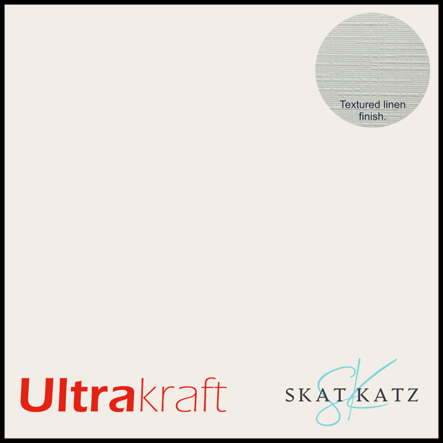 UltraKraft Premium Linen Textured Card Stock - Chantilly