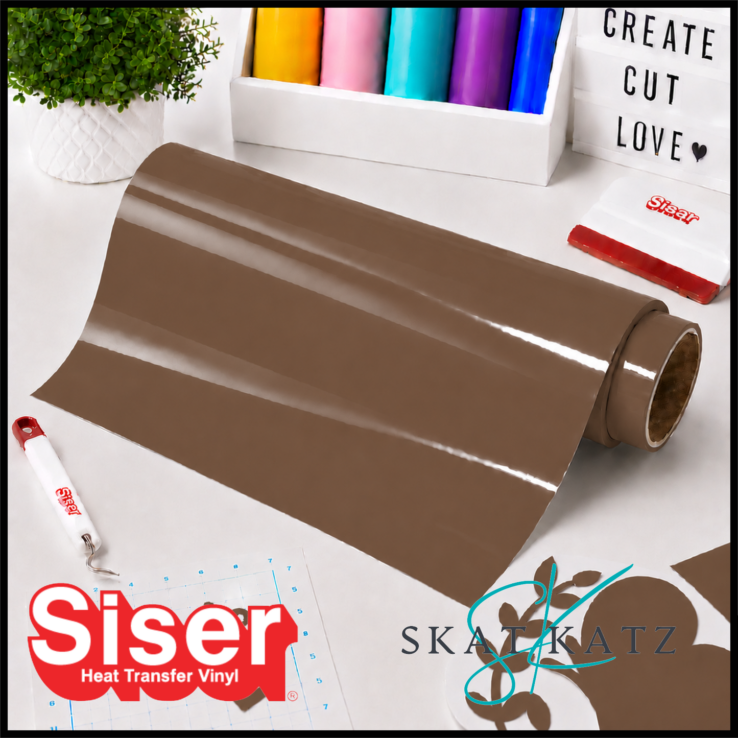 SISER®Heat Transfer Vinyl - Hi-5 CHOCOLATE