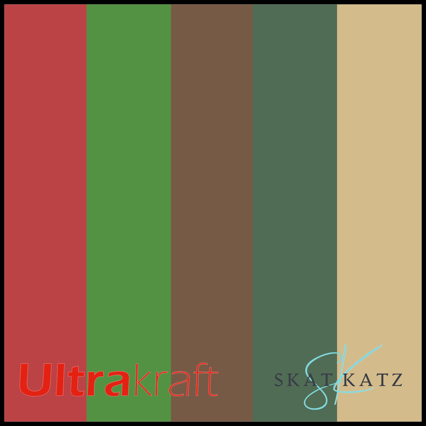 UltraKraft Premium Textured Card 10 Sheet Pack - Christmas