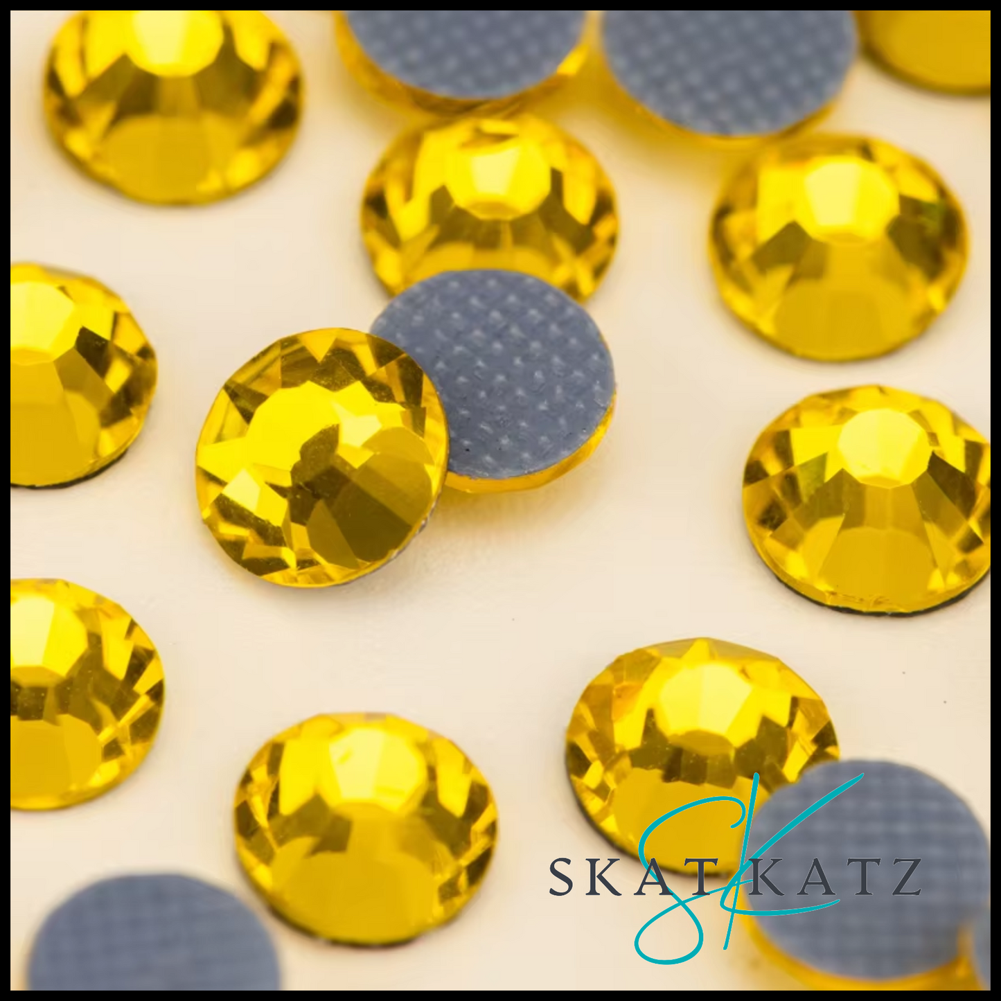 Hot Fix Strass Crystal Rhinestones - Citrine