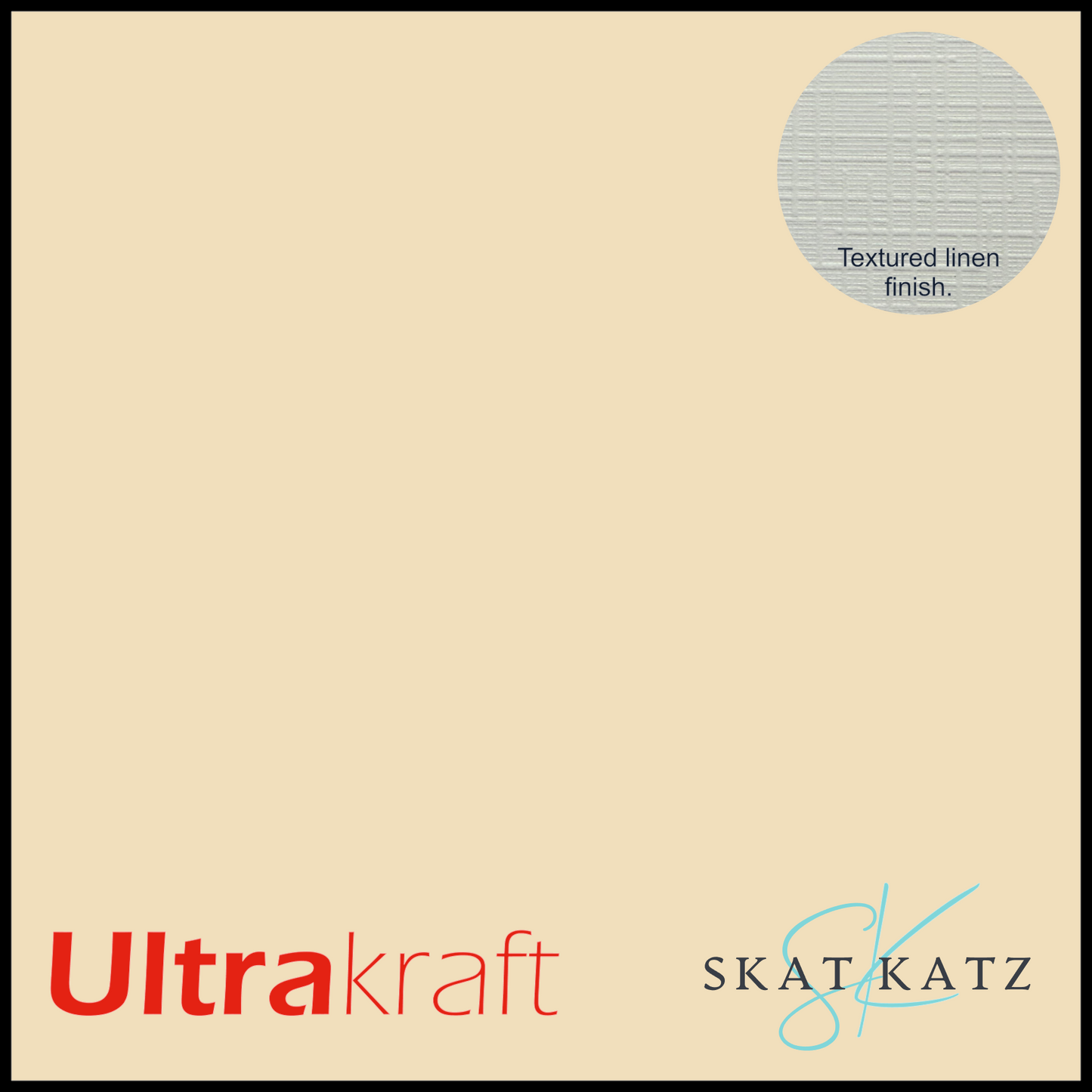UltraKraft Premium Linen Textured Card Stock - Cream