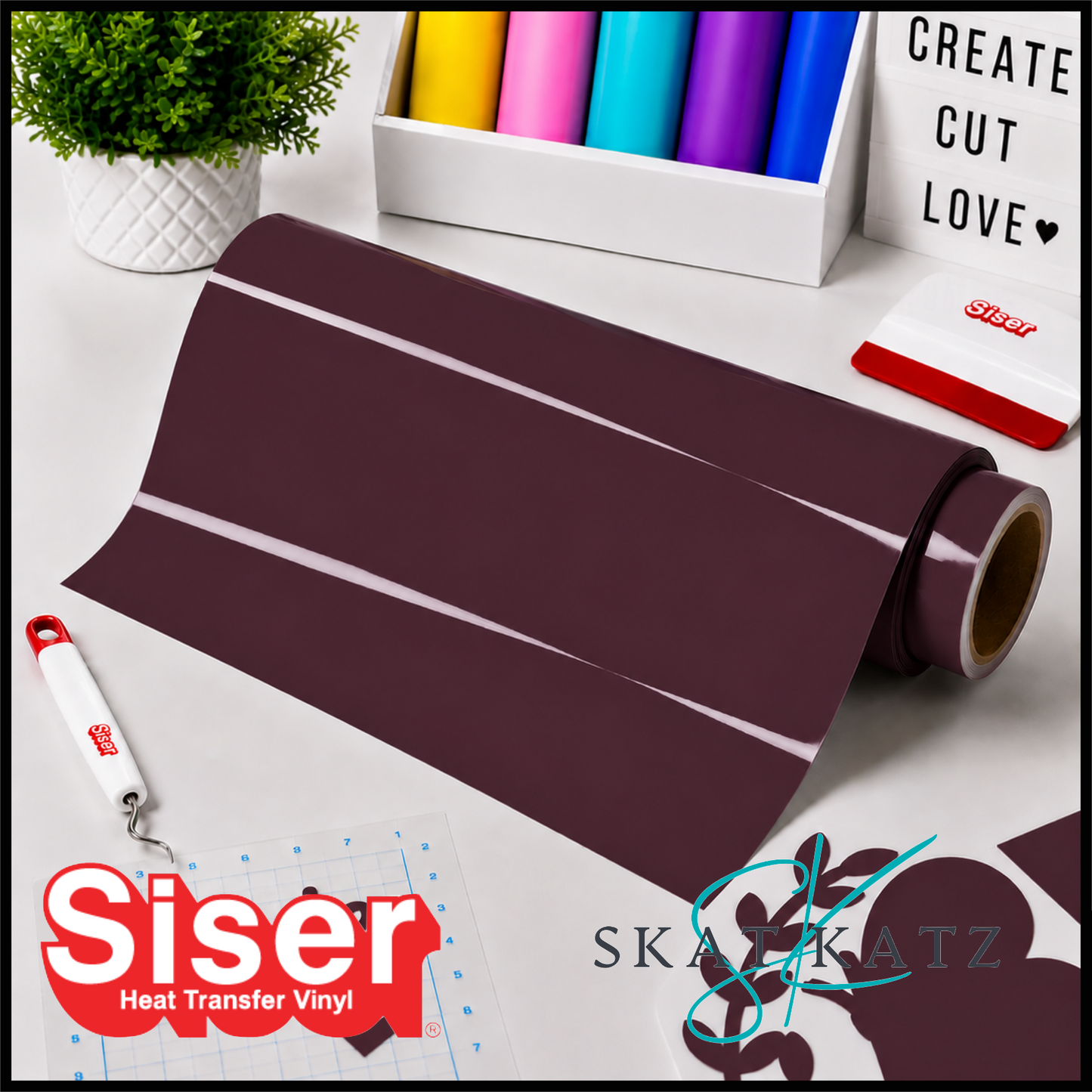 SISER EasyWeed® Heat Transfer Vinyl - DARK MAROON