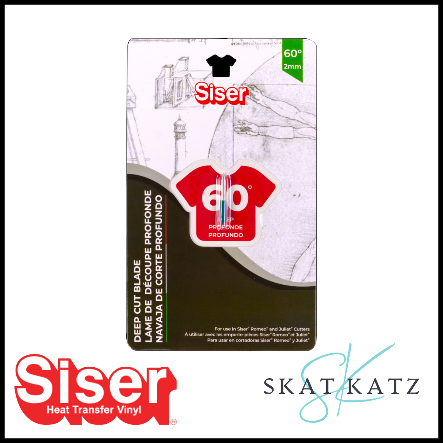 **NEW** Siser® - 60° DEEP CUT Blade for Siser High Definition Cutters