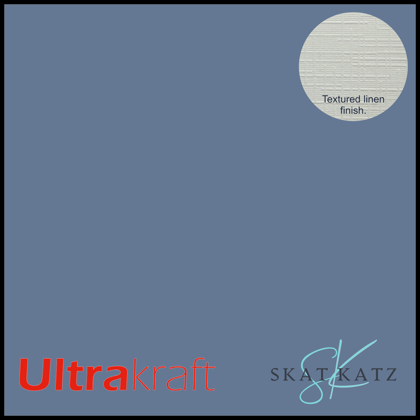 UltraKraft Premium Linen Textured Card Stock - Denim