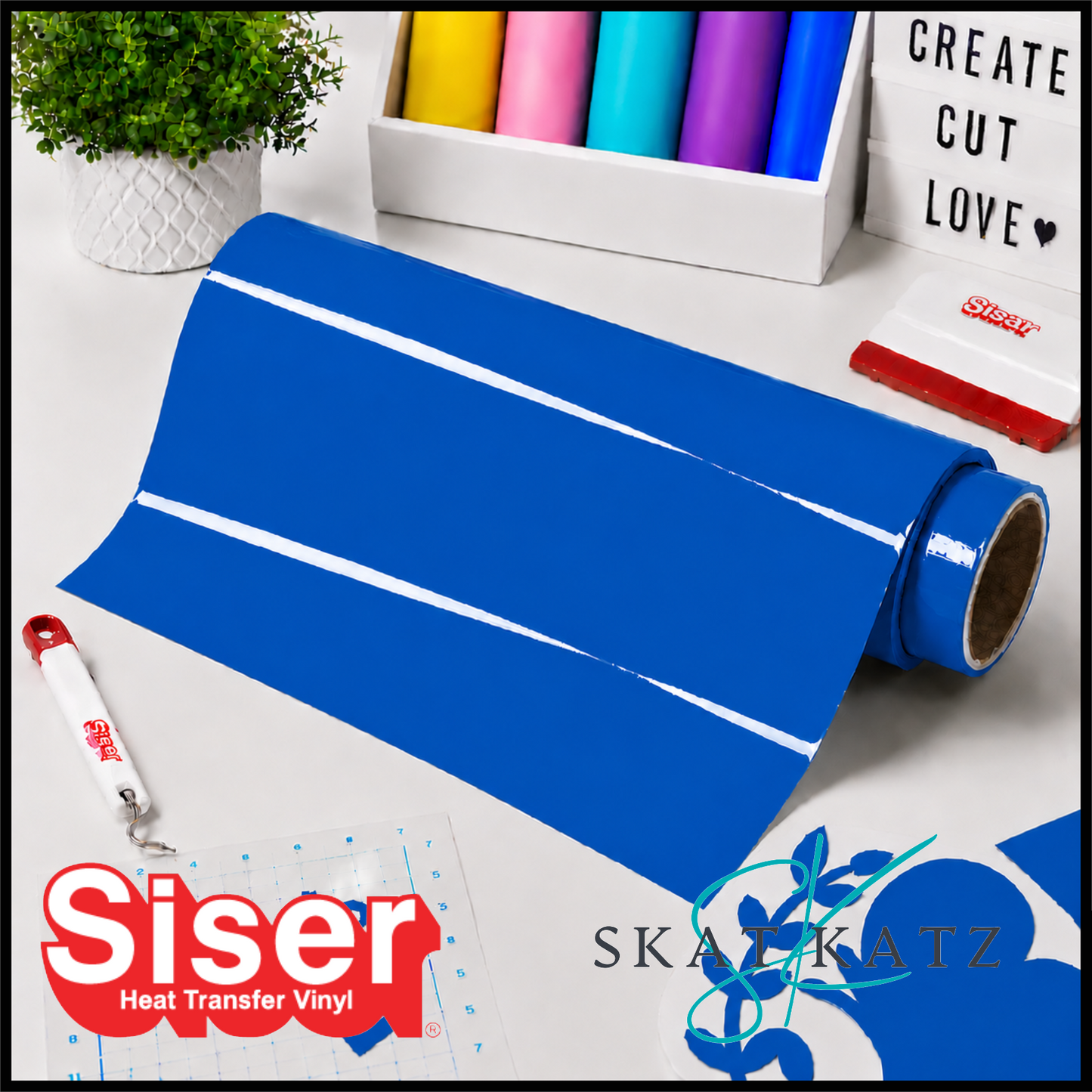Siser Brick 600 - Fluoro Blue