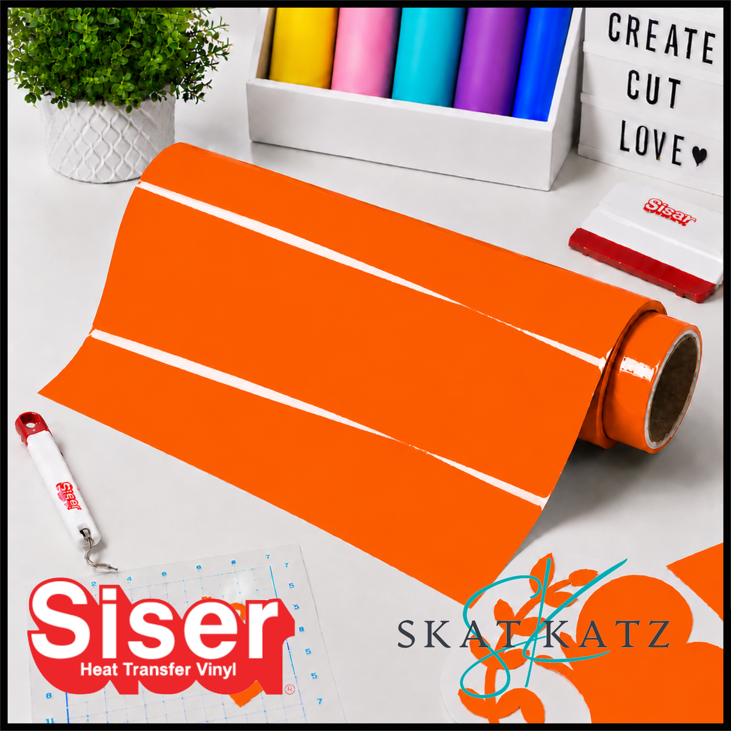 Siser Brick 600 - Fluoro Orange