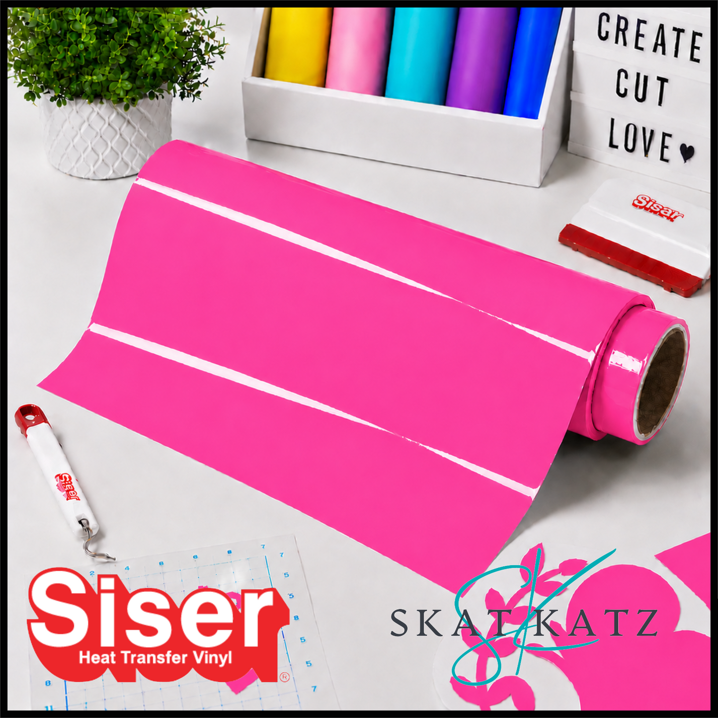 Siser Brick 600 - Fluoro Pink