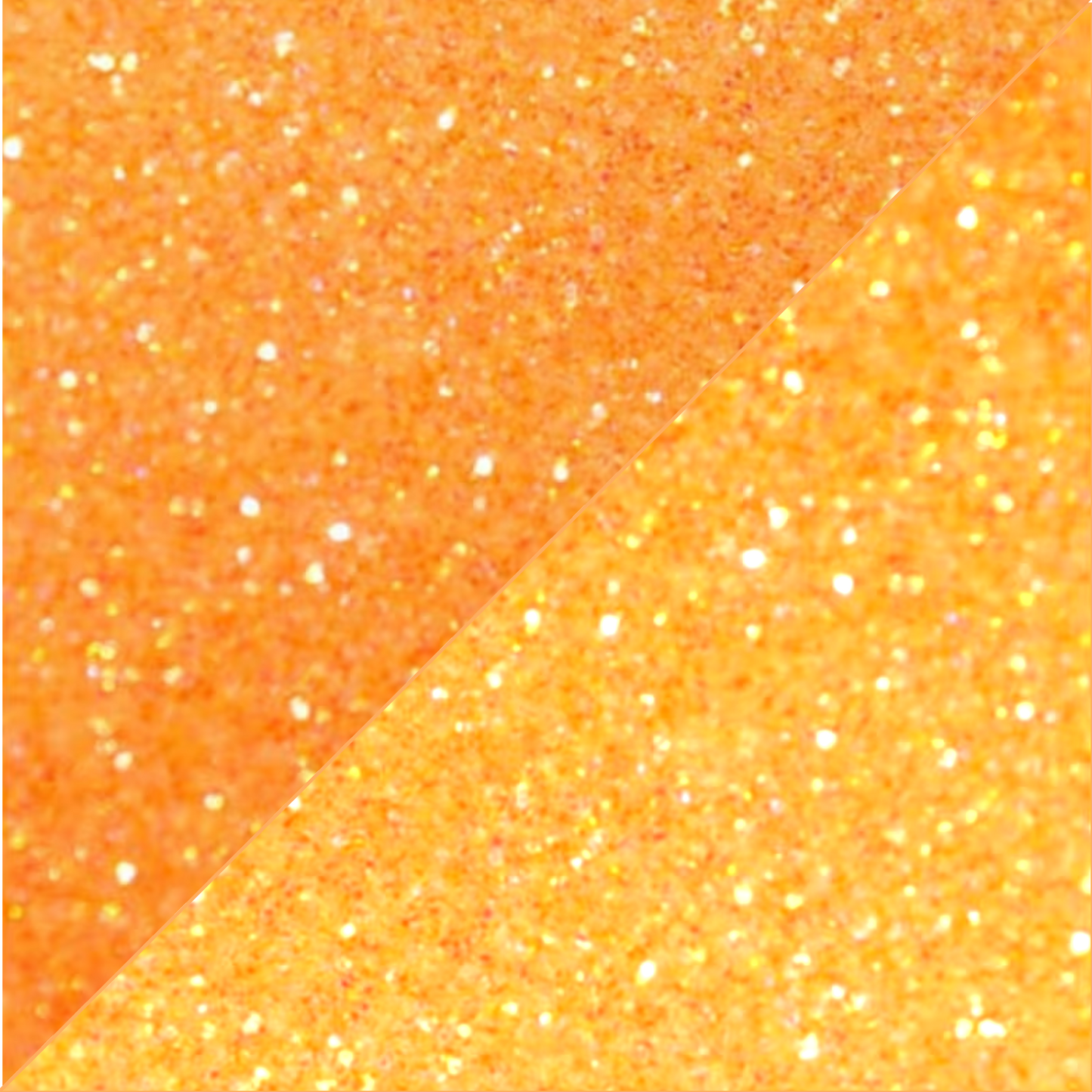 ULTRAFLEX Heat Transfer Vinyl GLITTER - GLOW - Neon Orange/Orange