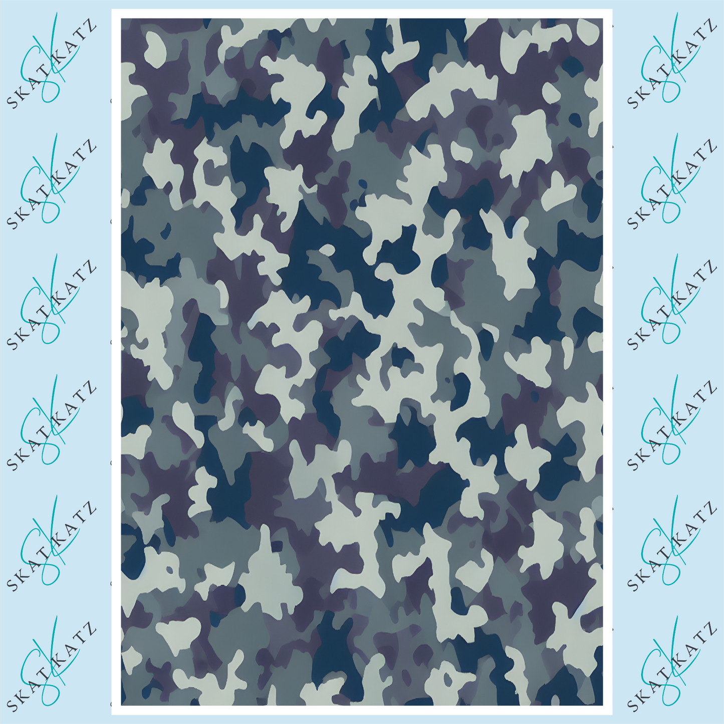 Inkfusible A4 Sheet - Grey Camo
