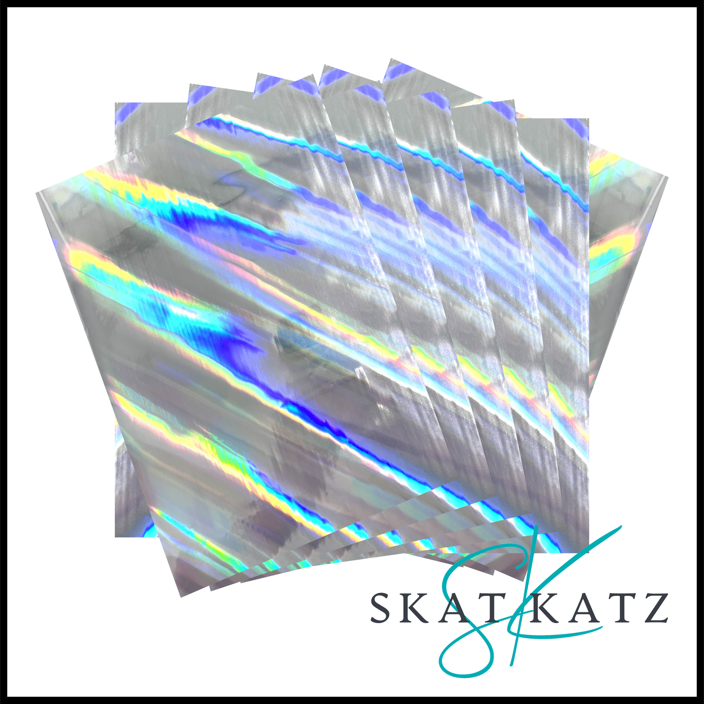 Heat Reactive Foil - A4 10pk - Holo Silver Flash