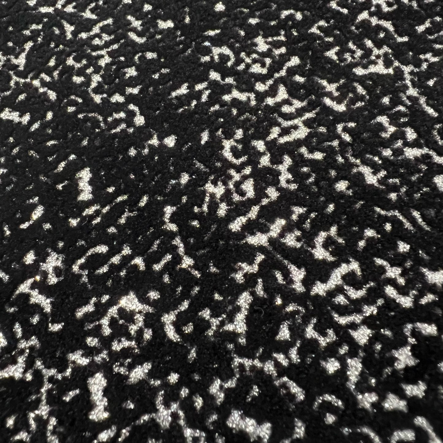 UltraFlex Heat Transfer Vinyl - Flock Black with Silver Glitter
