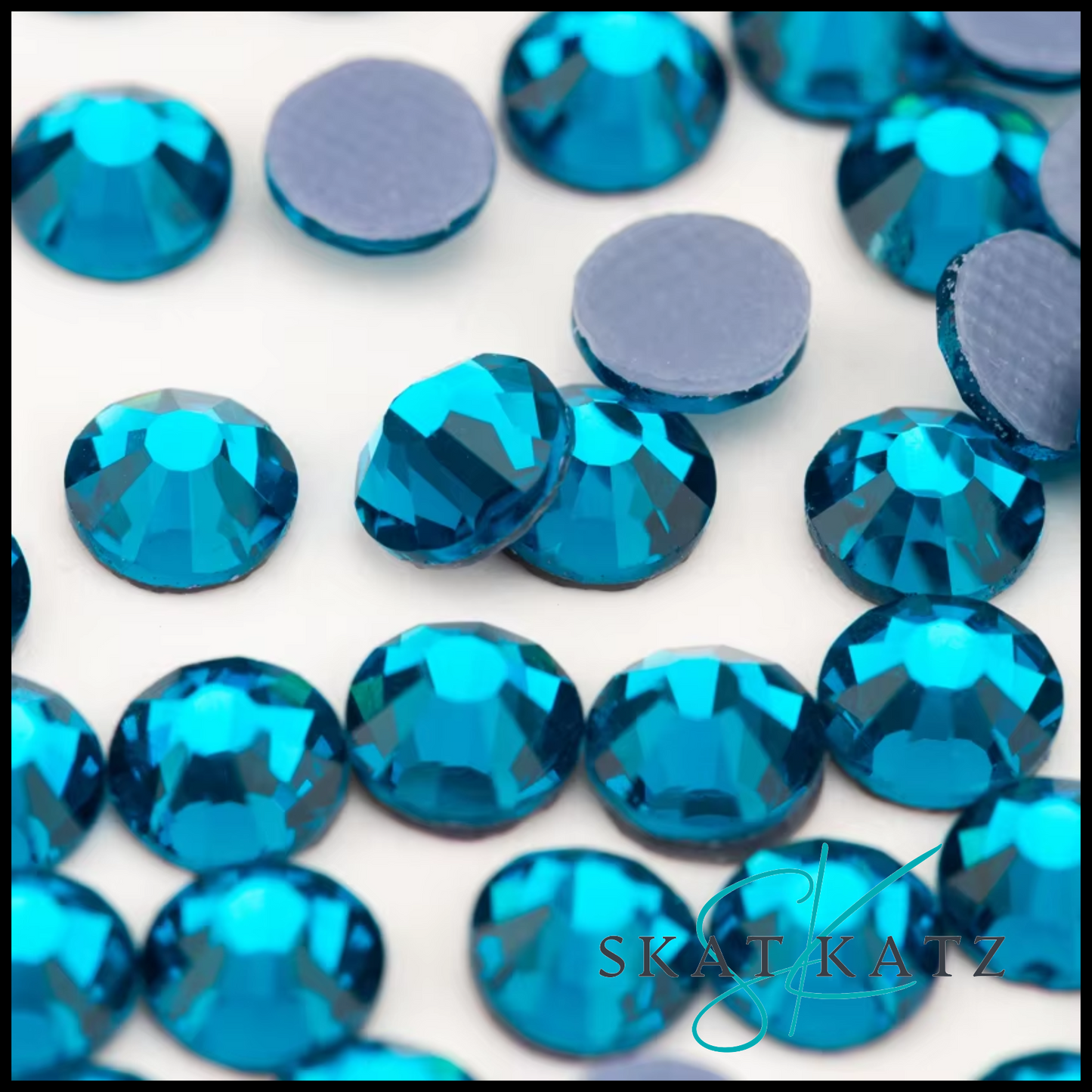 Hot Fix Strass Crystal Rhinestones - Indicolite