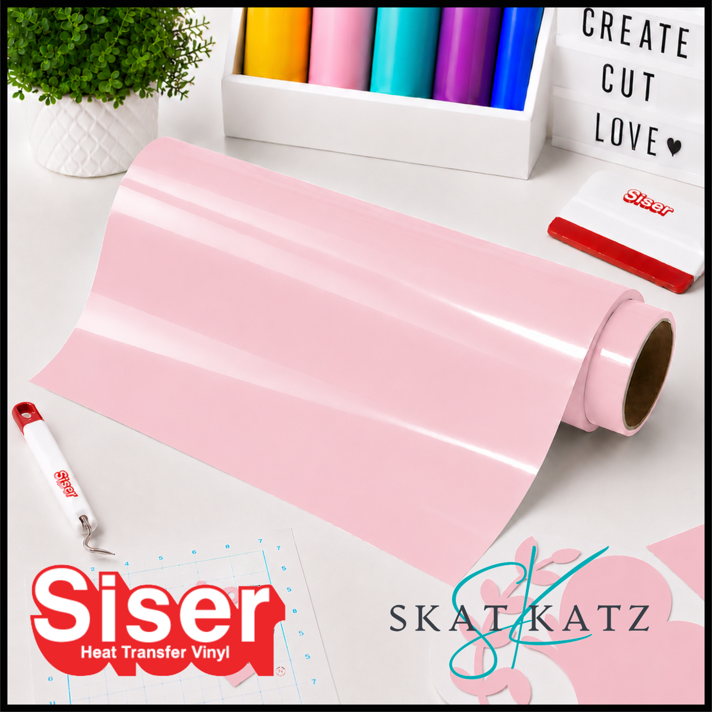 SISER®Heat Transfer Vinyl - Hi-5 LIGHT PINK