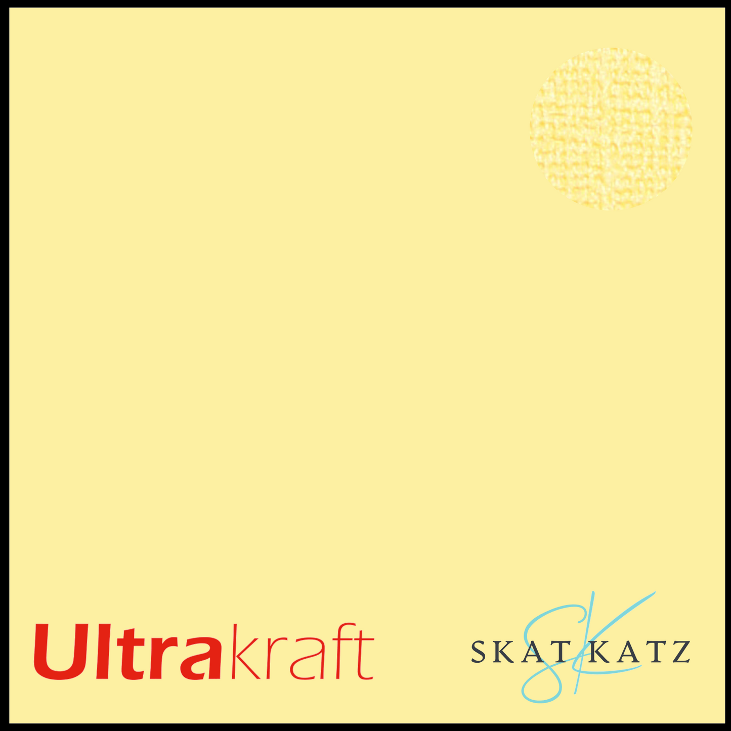 UltraKraft Premium Pearlised Textured Cardstock - Luscious Lemon