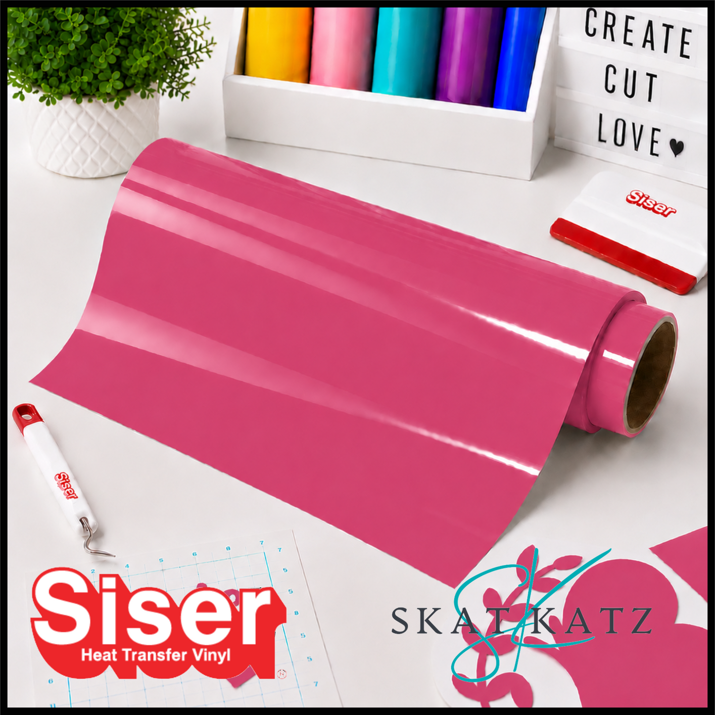 Siser PS EXTRA Heat Transfer Vinyl - Pink