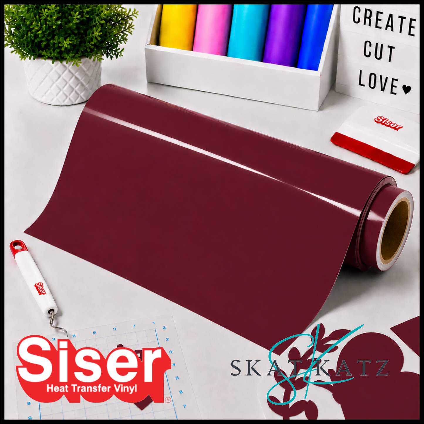 SISER EasyWeed® Heat Transfer Vinyl - MAROON