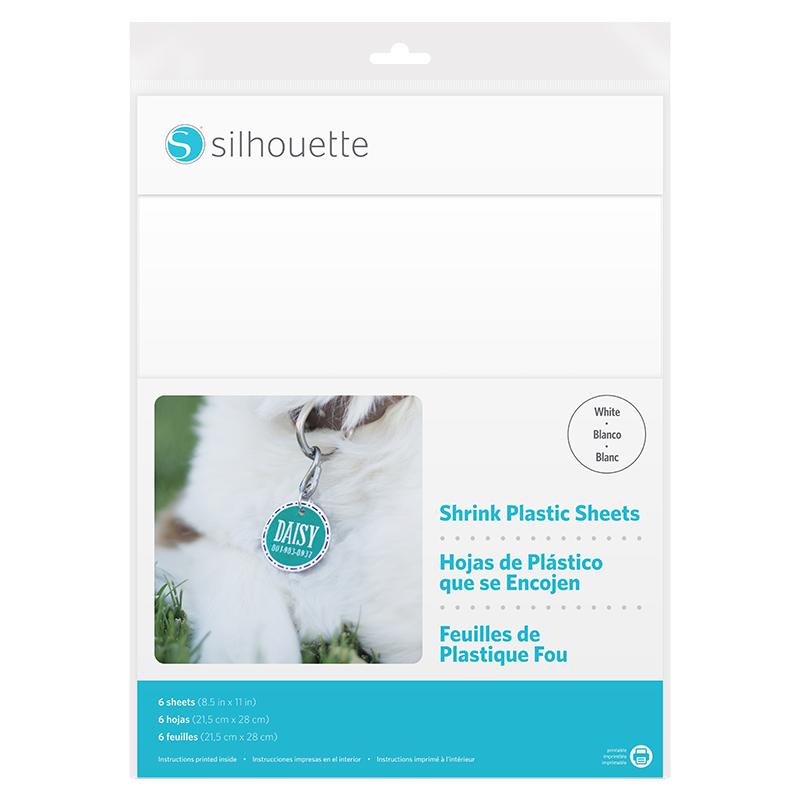 Silhouette - Printable Shrink Plastic - White