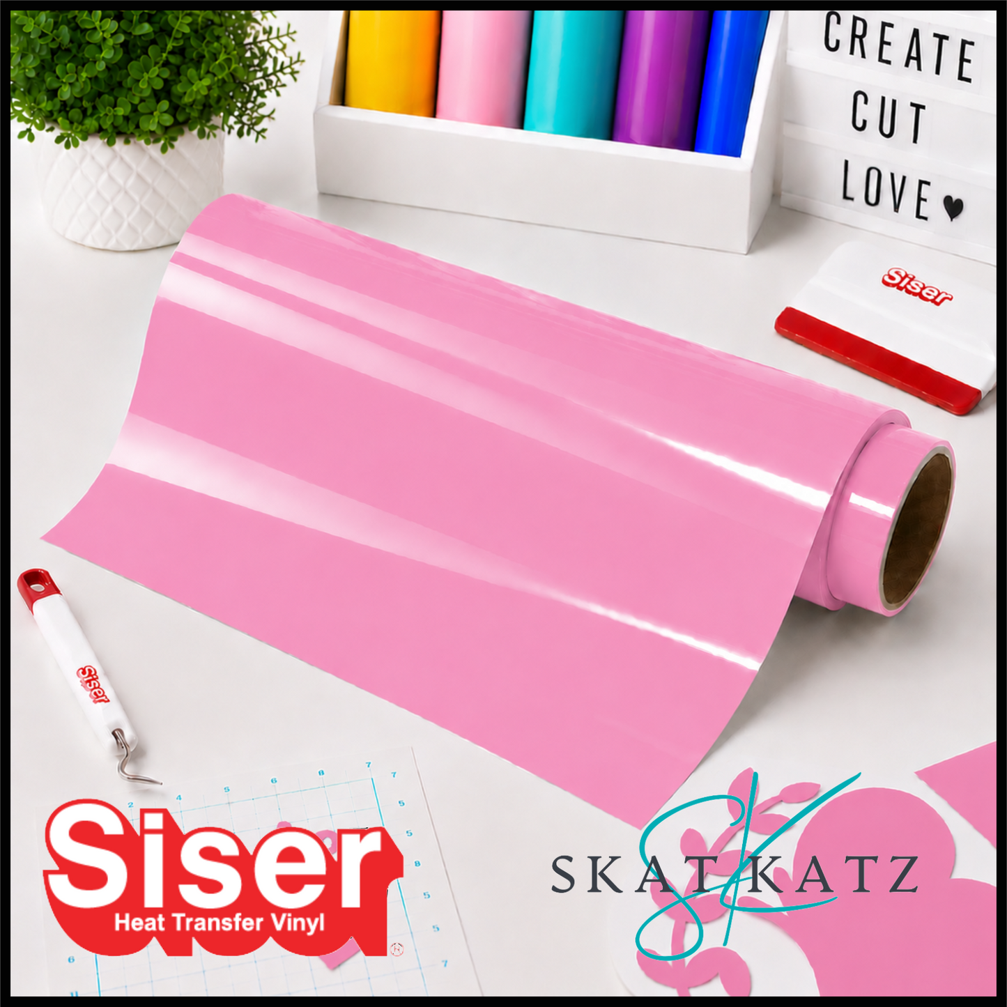 SISER EasyWeed® Heat Transfer Vinyl - MEDIUM PINK