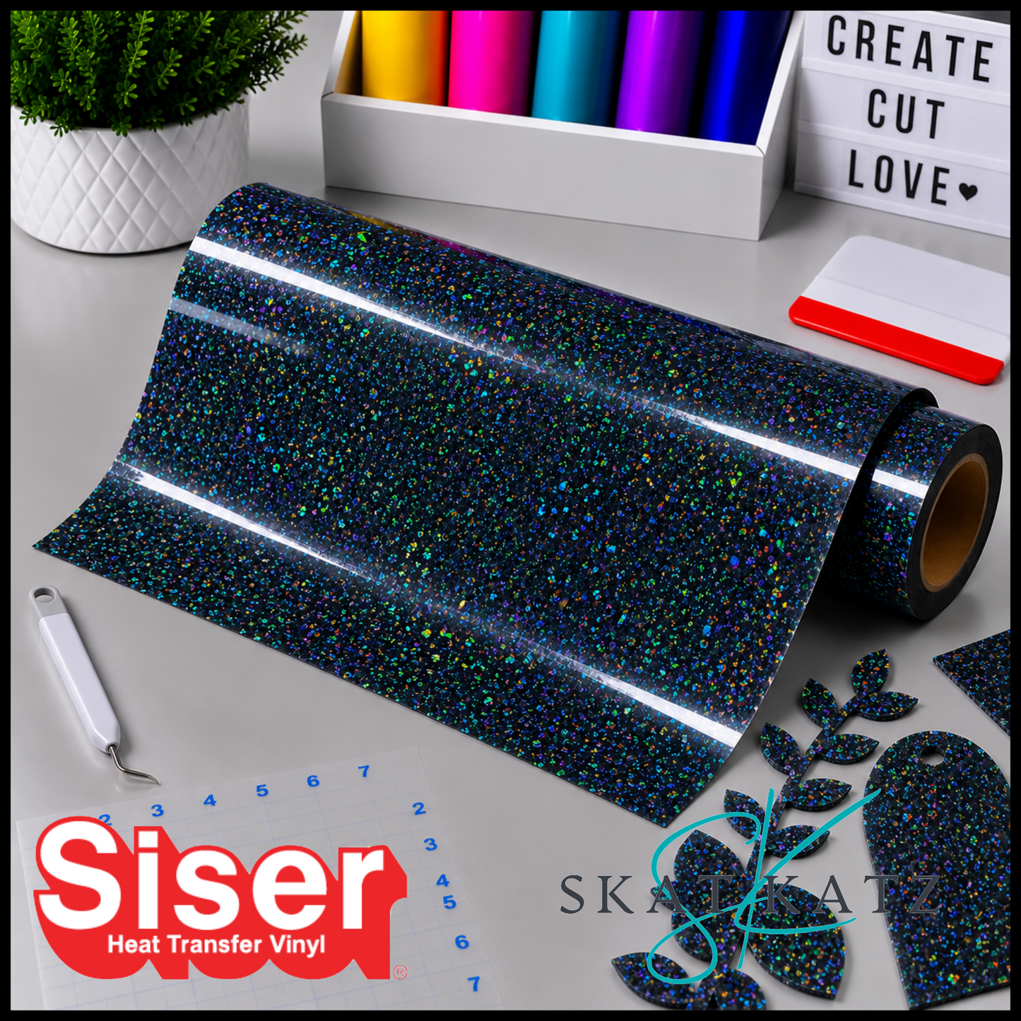 SISER® Heat Transfer Vinyl - Holographic Navy Blue