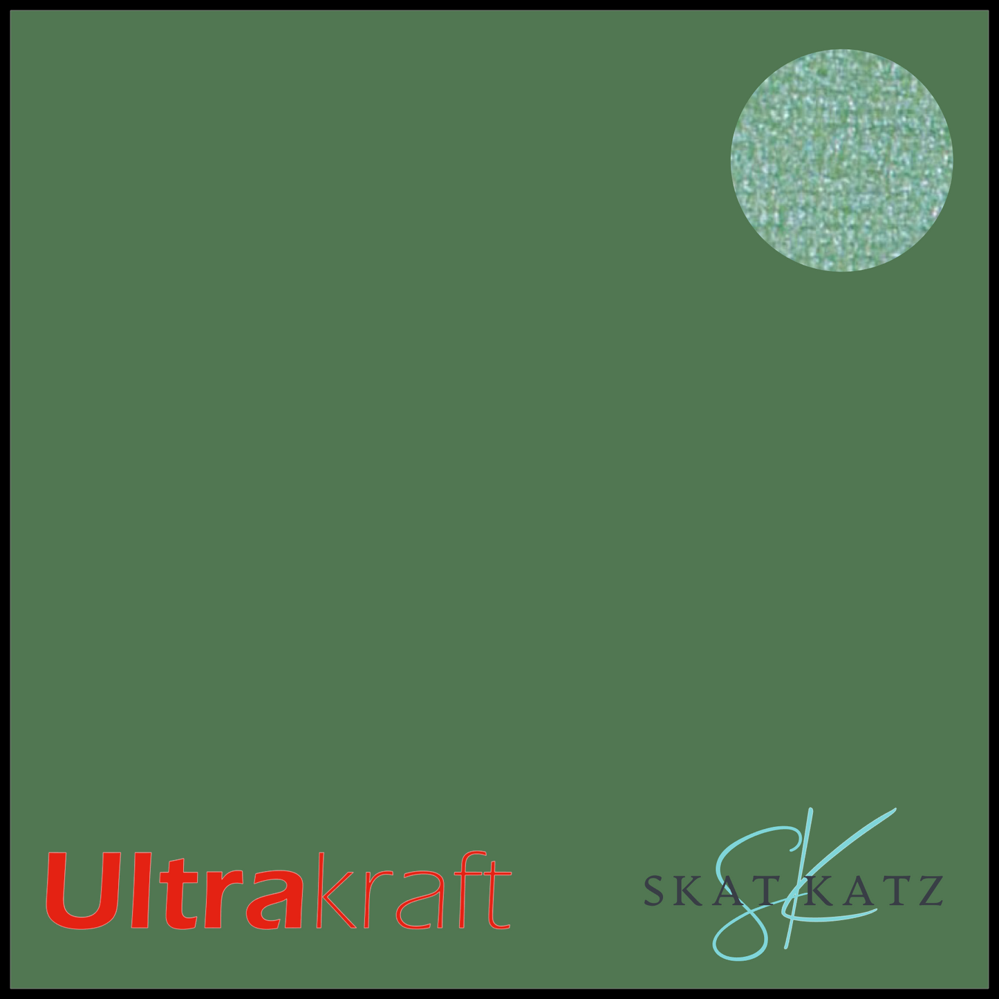 UltraKraft Premium Pearlised Textured Cardstock - Olive Shimmer