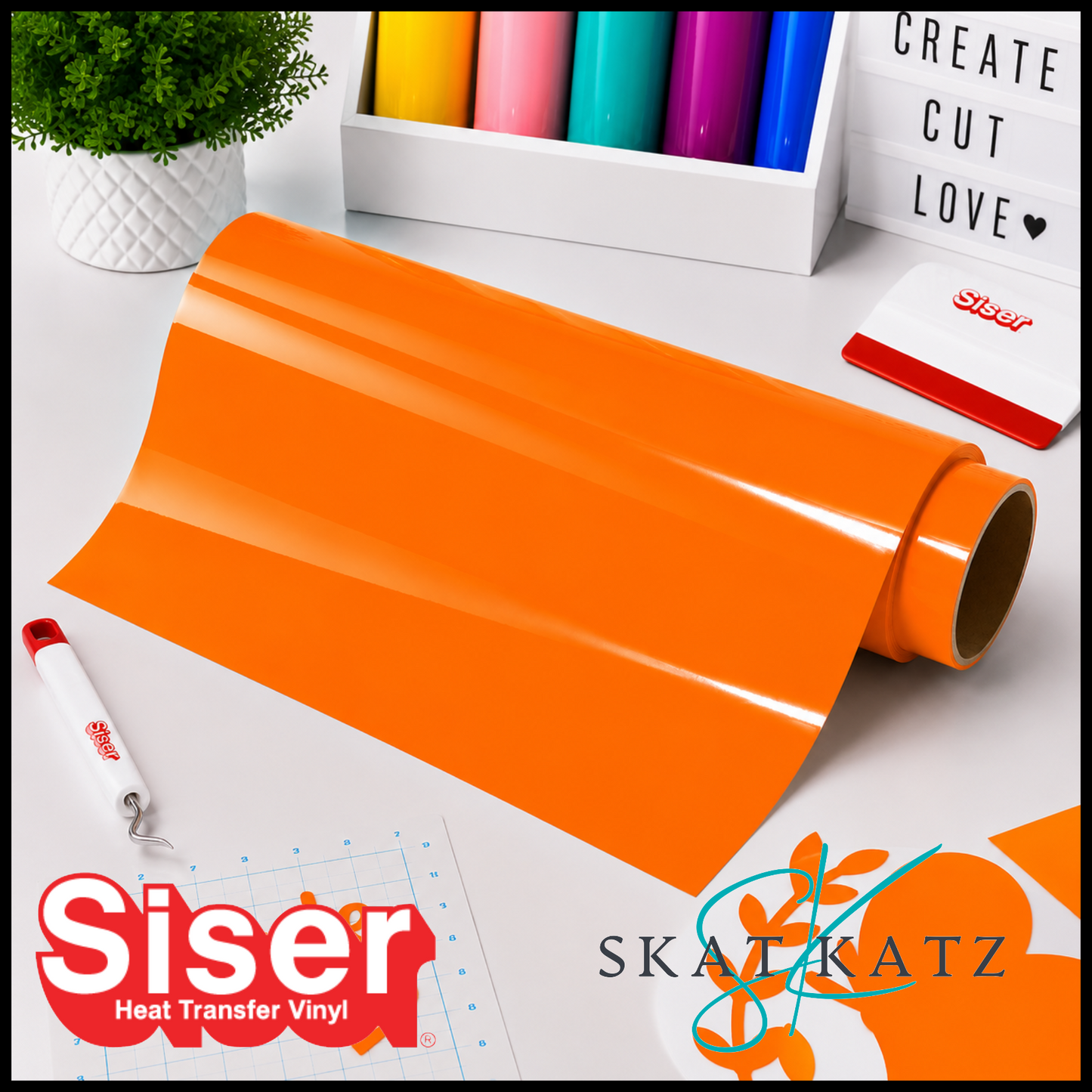 SISER®Heat Transfer Vinyl - Hi-5 ORANGE